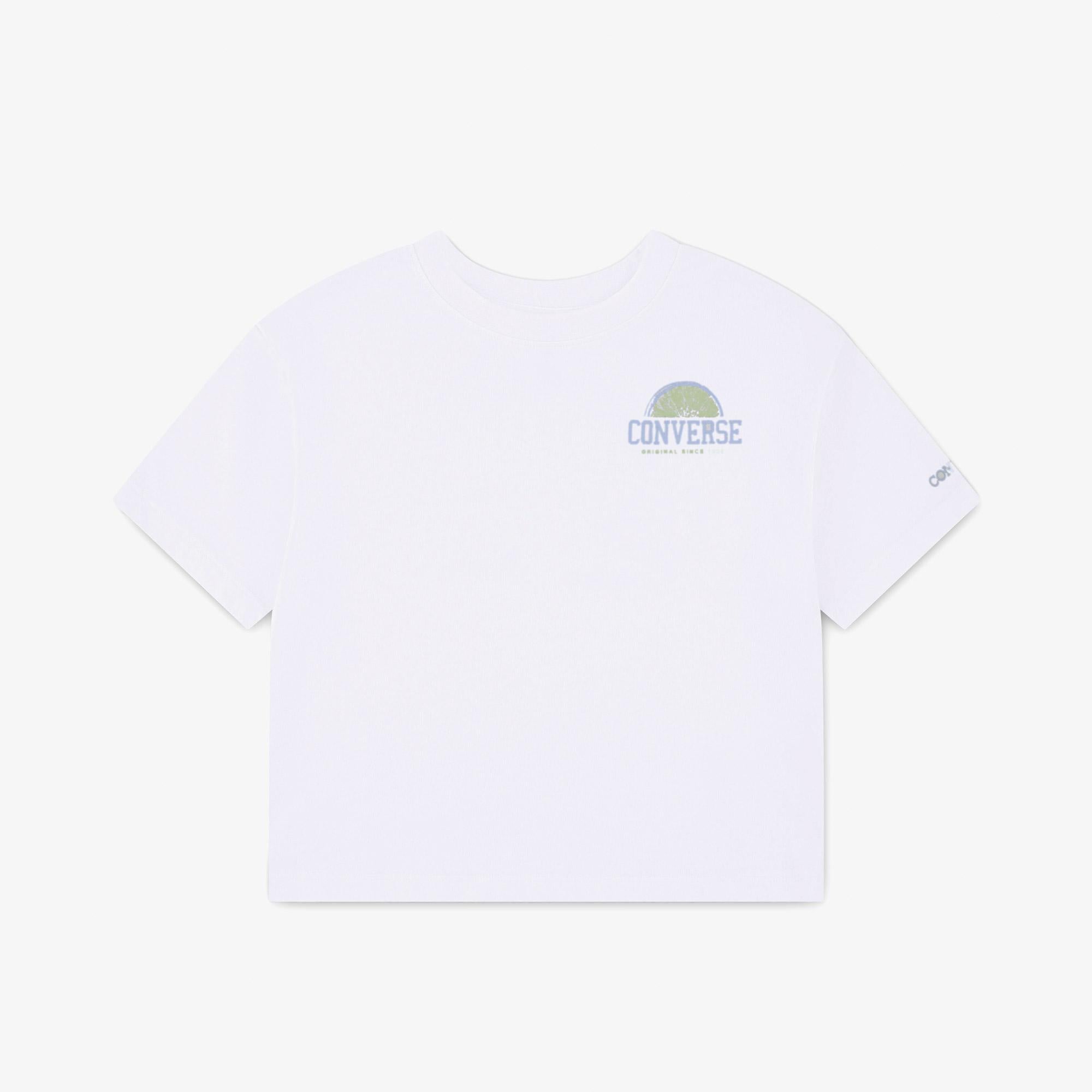 Converse Boxy Çocuk Beyaz T-Shirt