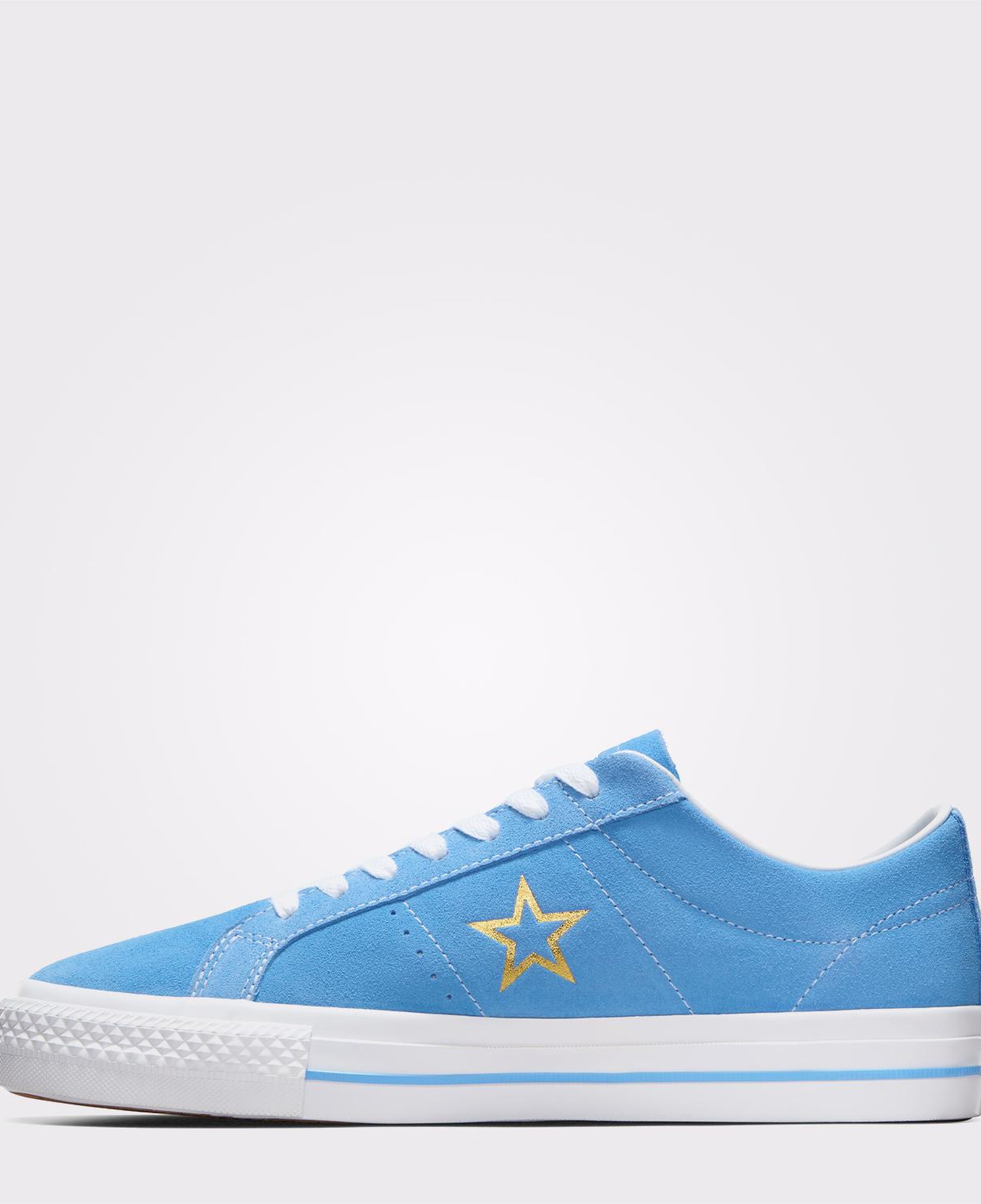 Converse Cons One Star Pro Suede Unisex Mavi Deri Sneaker