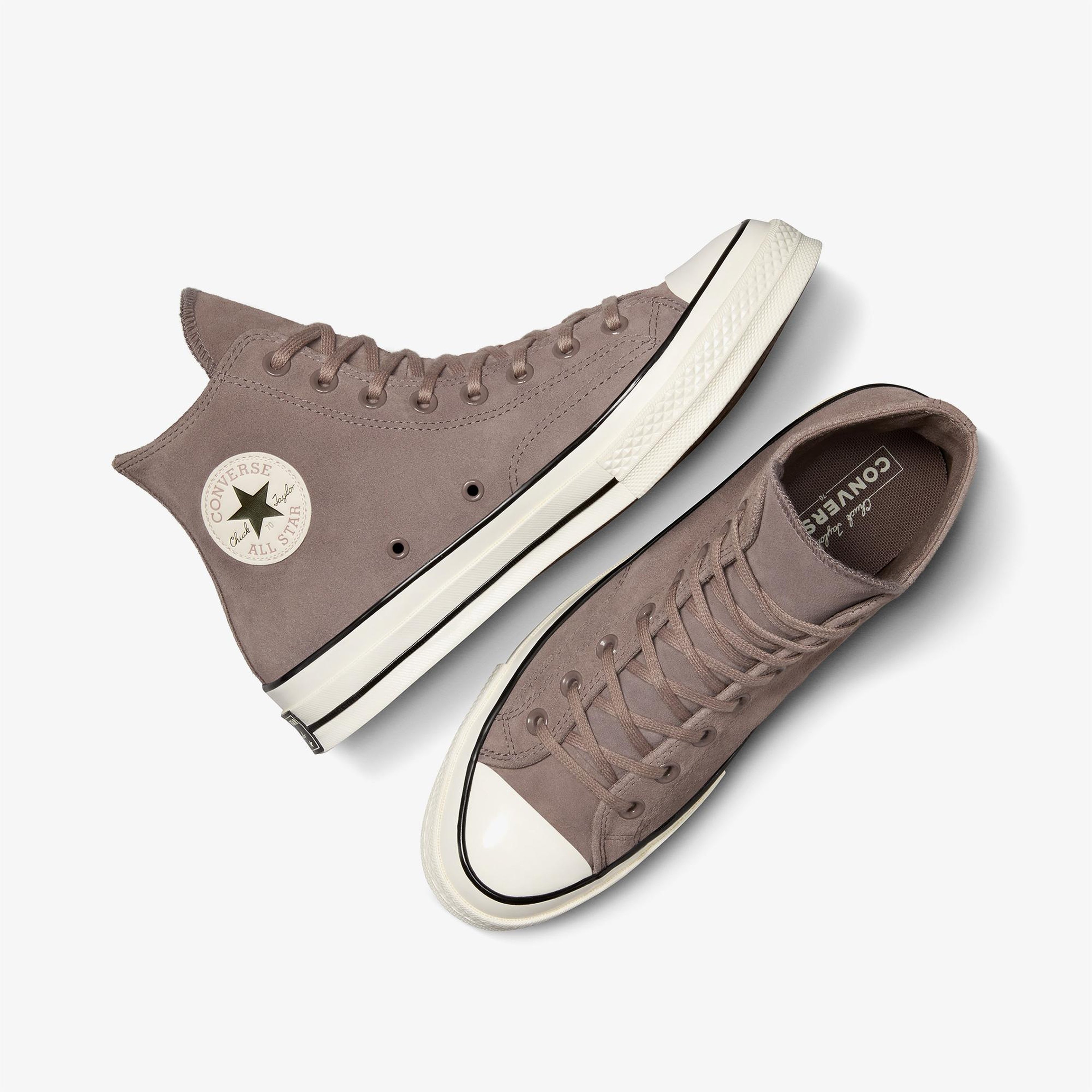 Converse Chuck 70 Unisex Kahverengi Süet Deri Sneaker