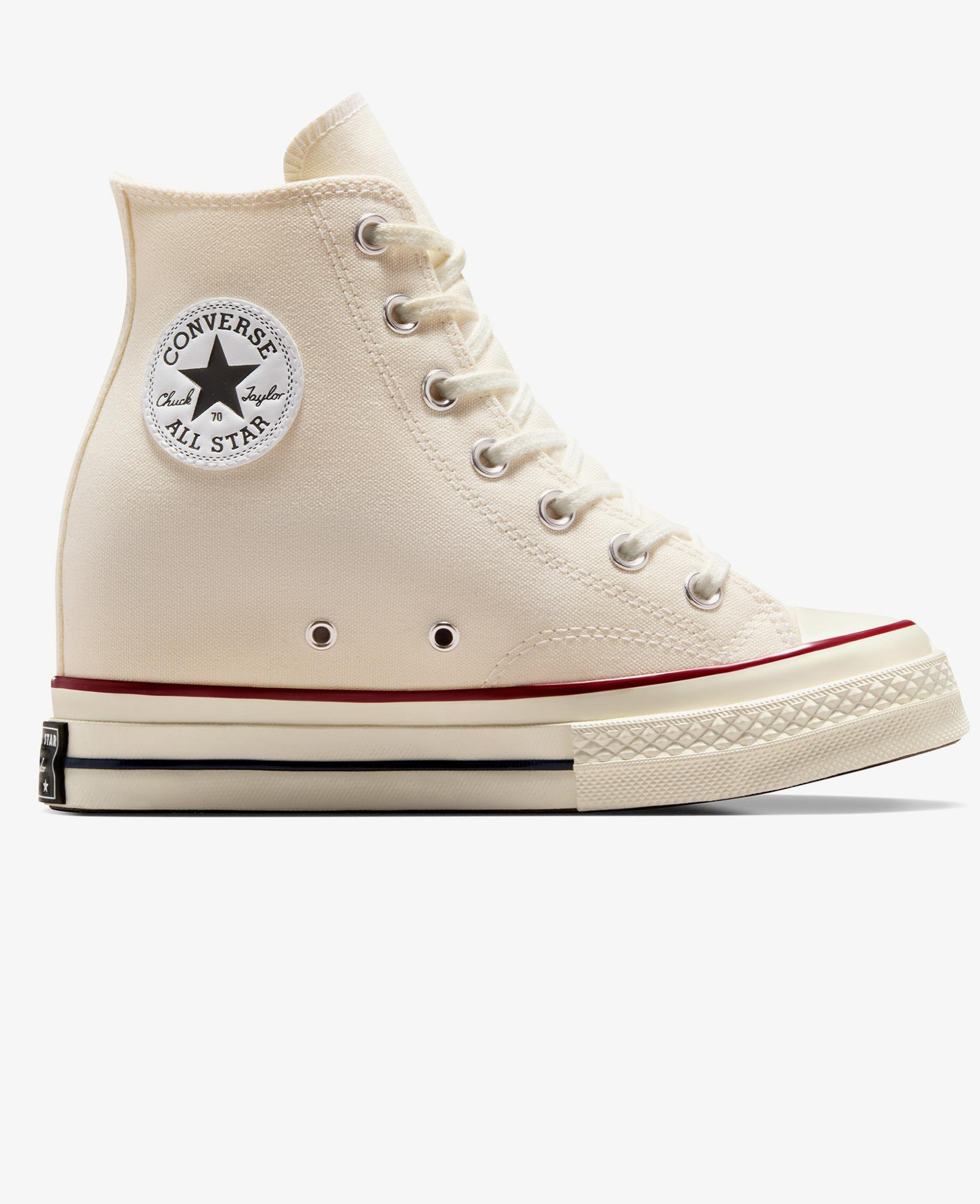 Converse Chuck 70 Wedge Unisex Krem Platform Sneaker