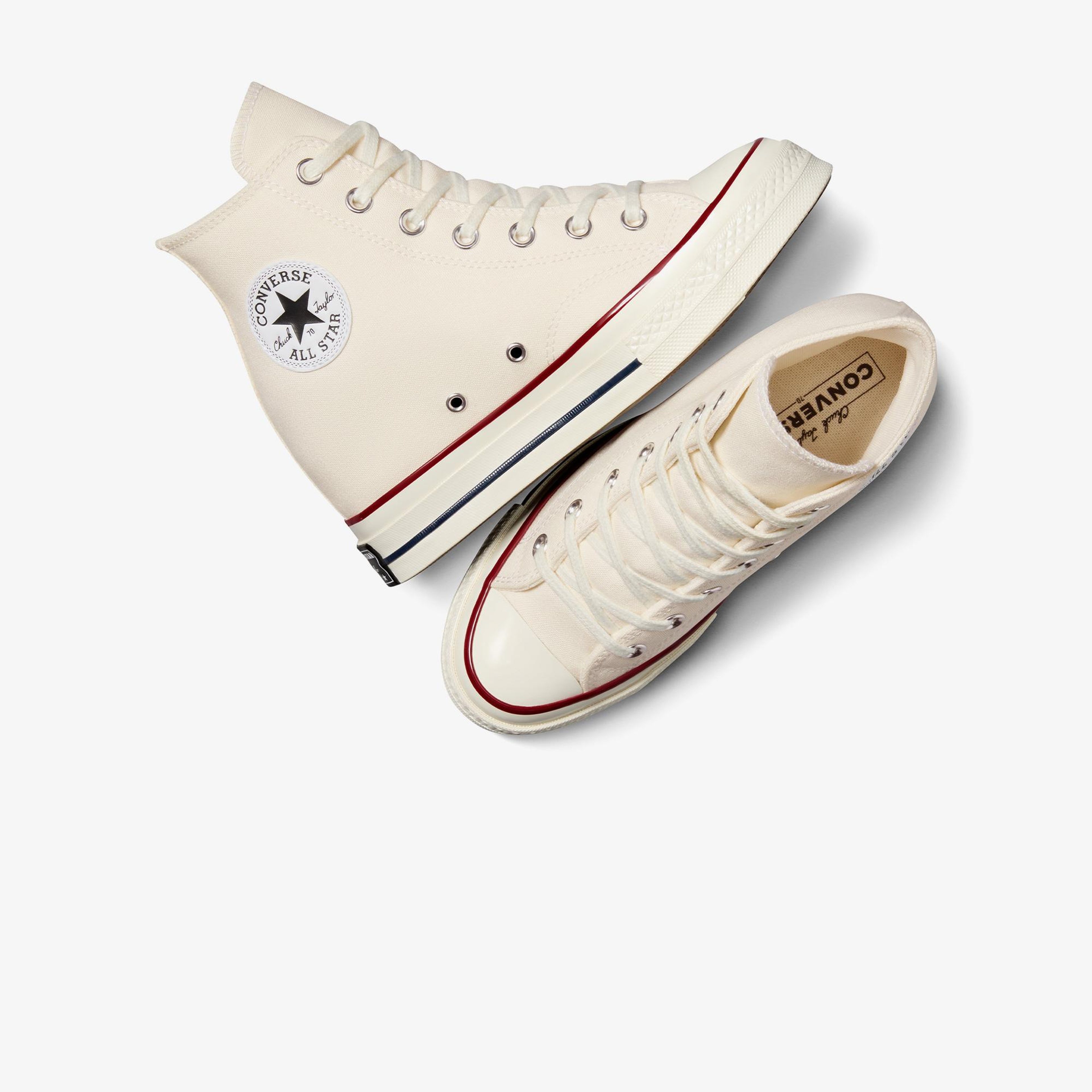 Converse Chuck 70 Wedge Unisex Krem Platform Sneaker