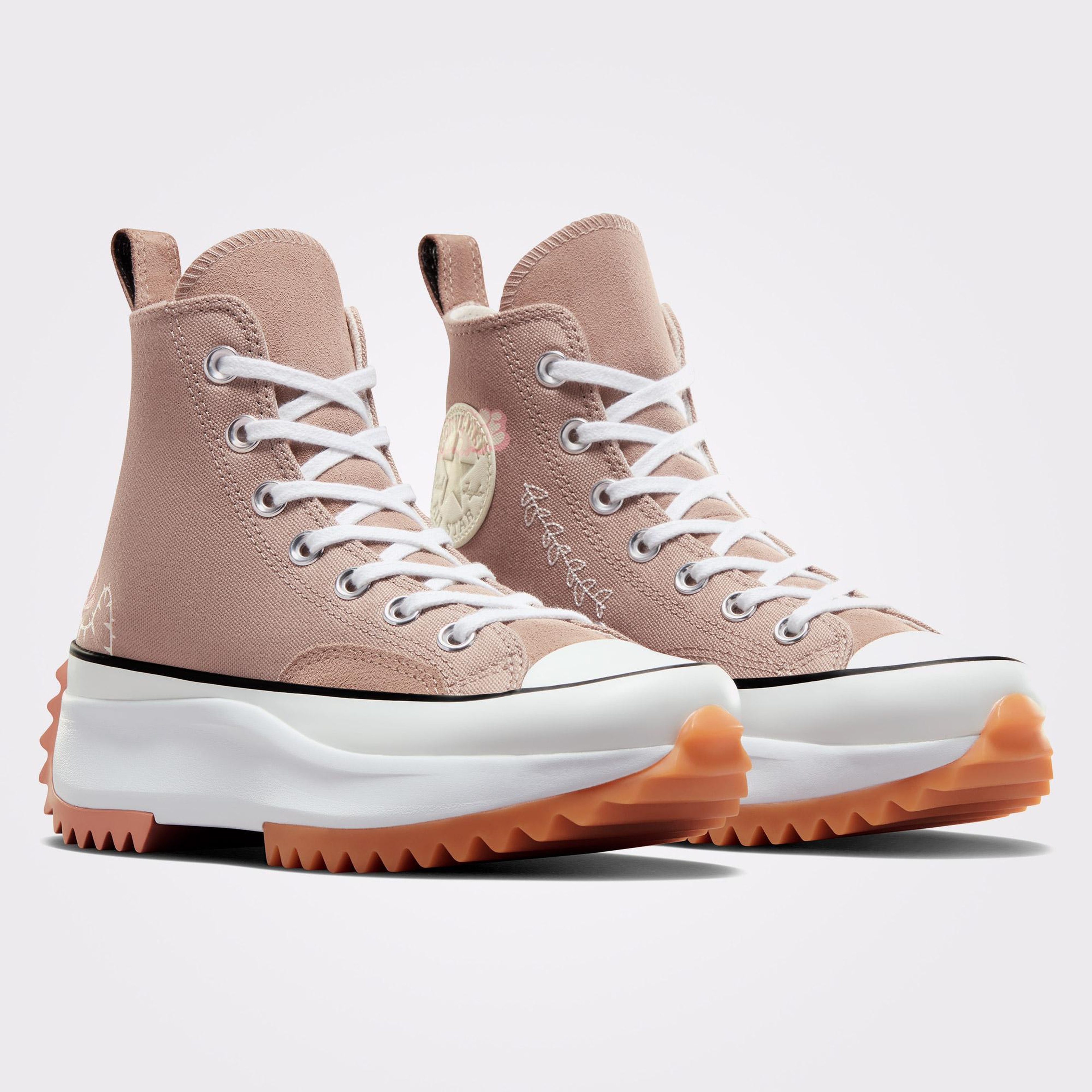 Converse Run Star Hike Platform Scribble Unisex Bej Sneaker