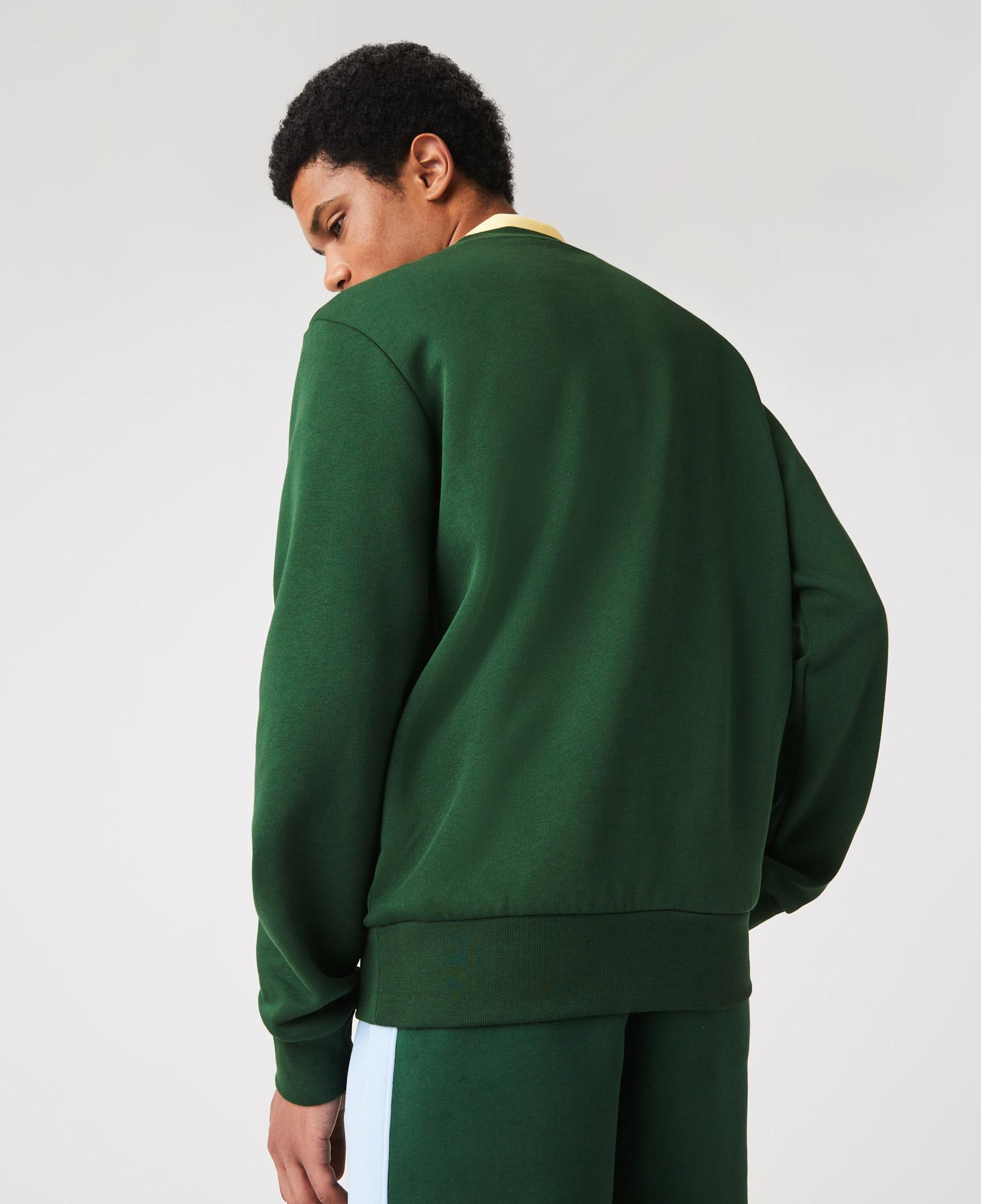 Erkek Classic Fit Bisiklet Yaka Yeşil Sweatshirt