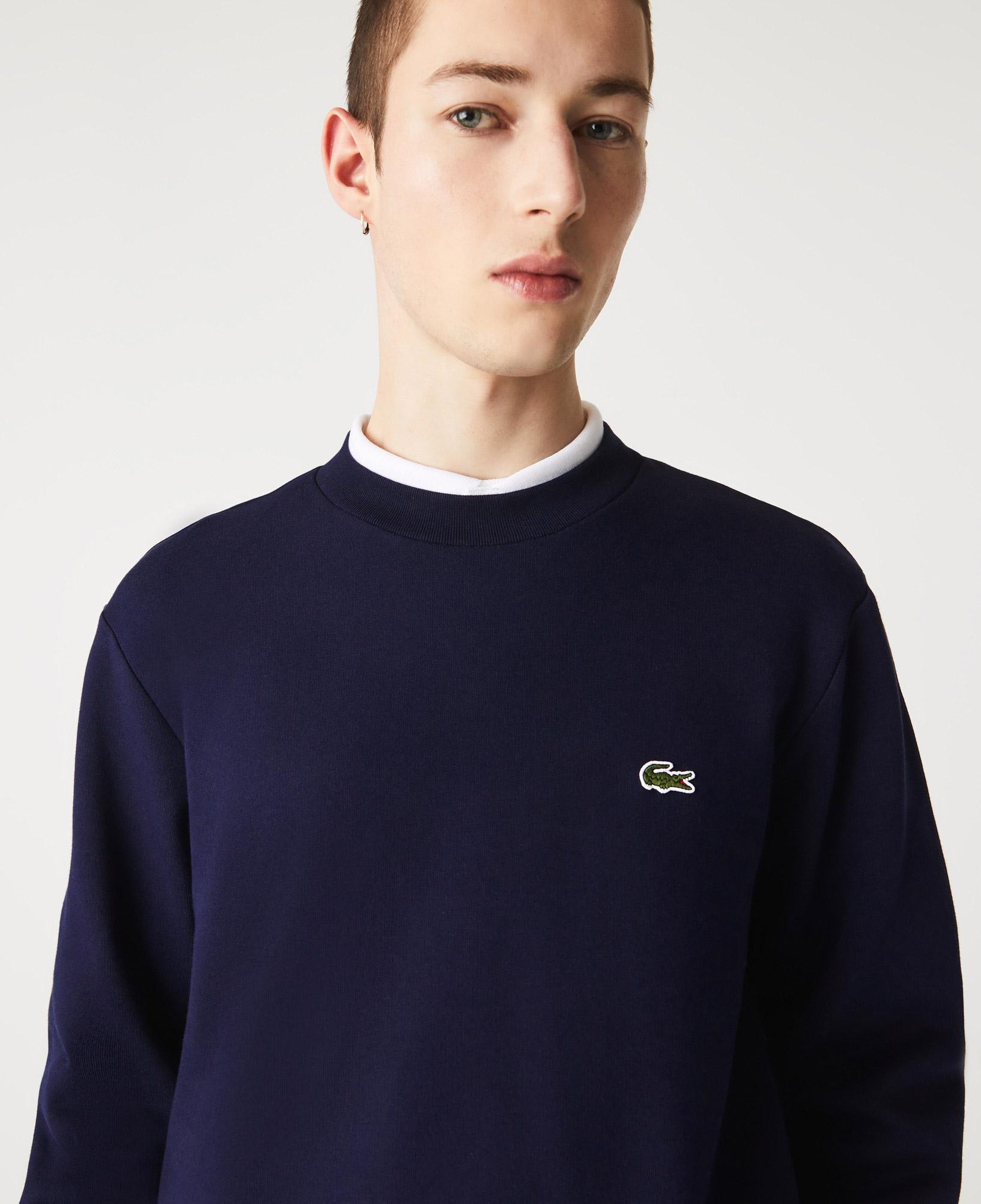 Erkek Classic Fit Bisiklet Yaka Lacivert Sweatshirt