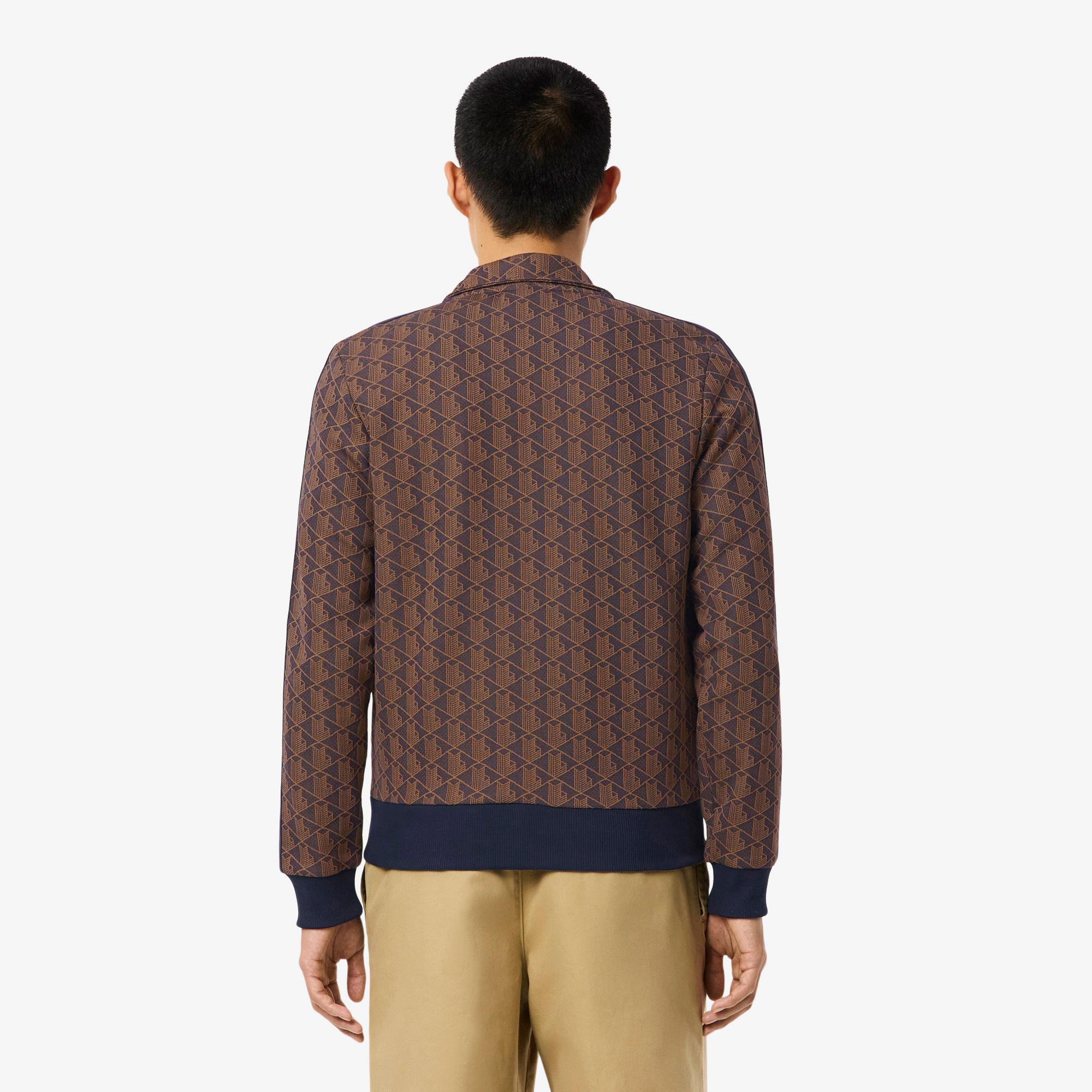 Lacoste Paris Fermuarlı Erkek Mor Sweatshirt