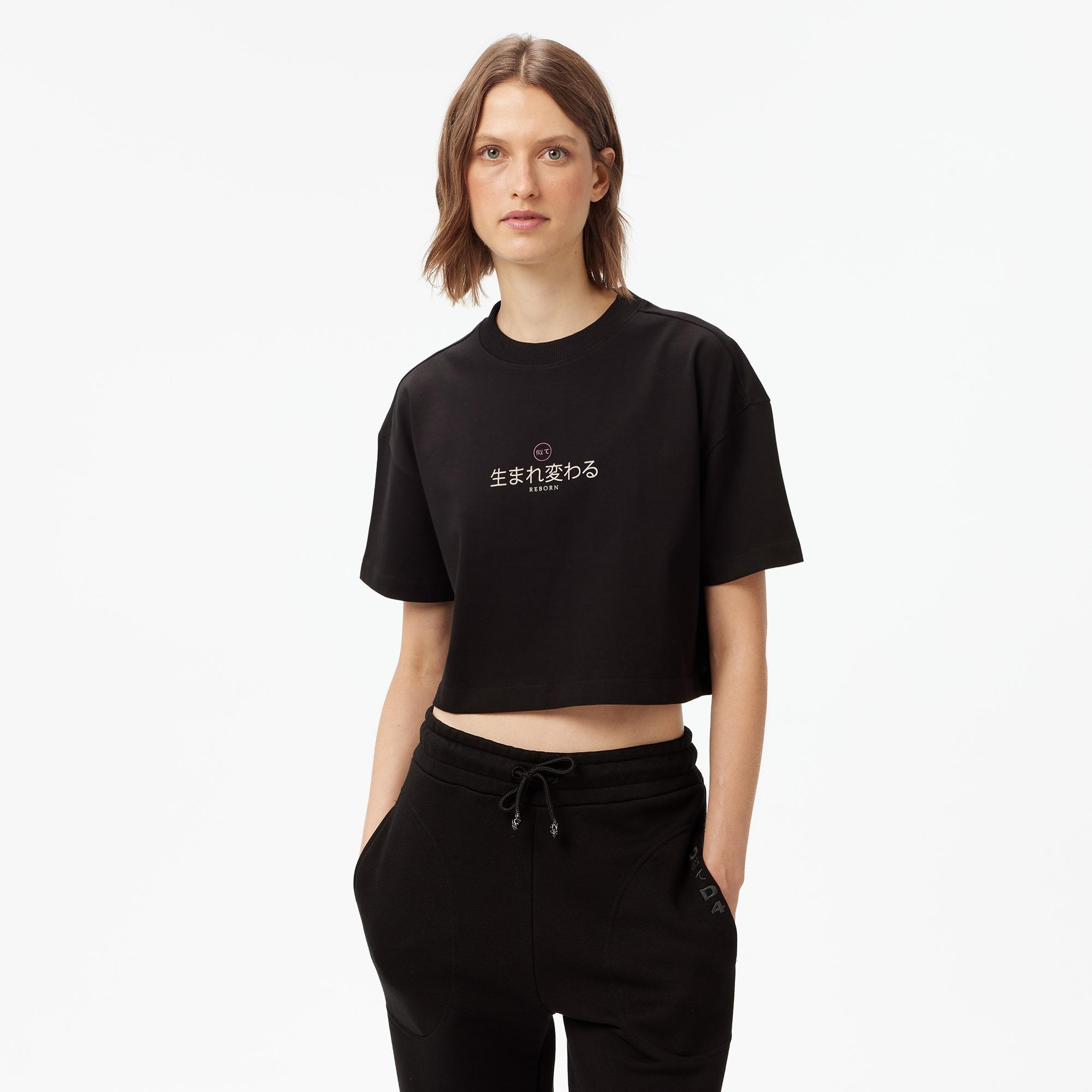 UNITED4 Classic Kadın Siyah T-Shirt