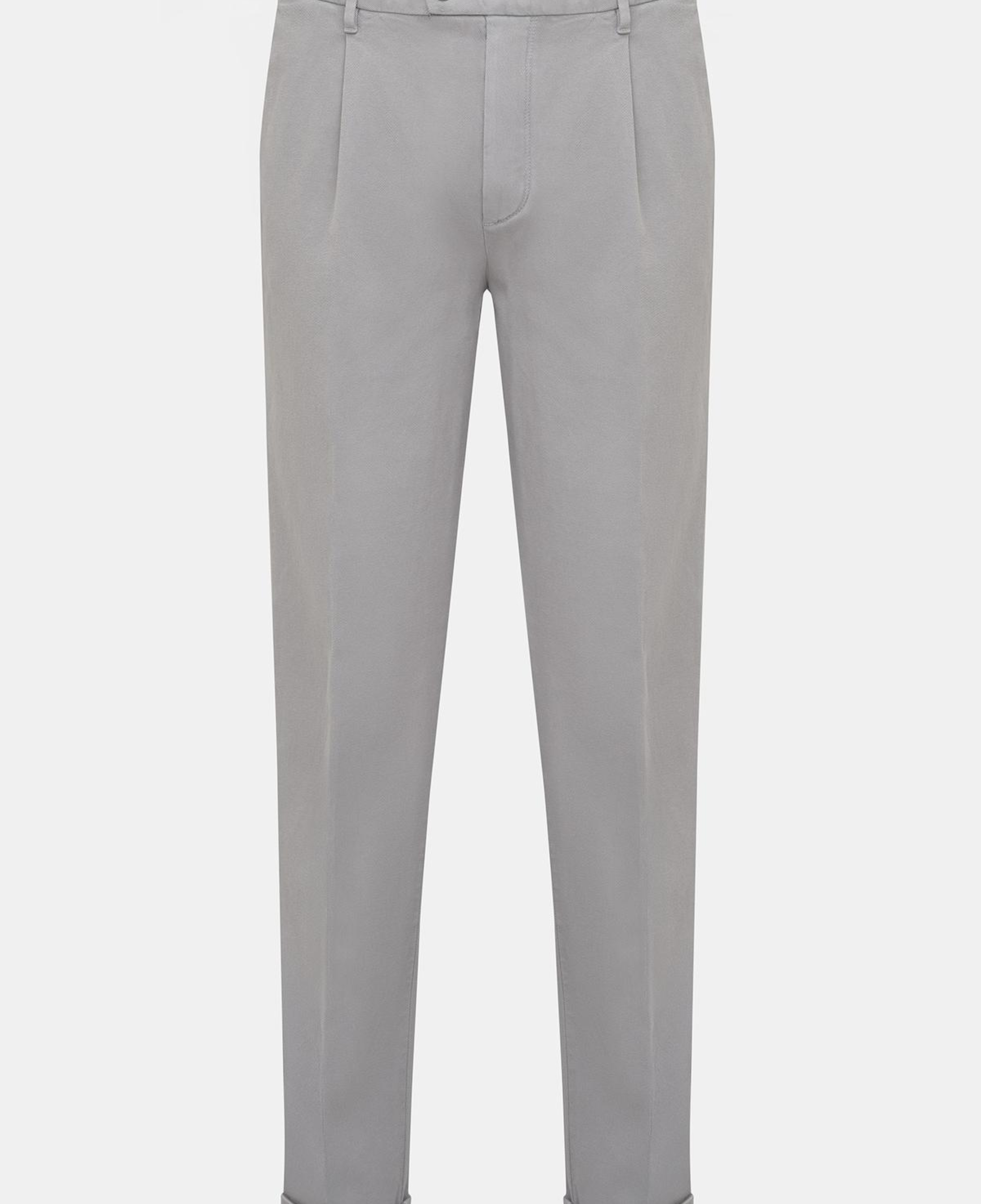 Erkek Gri Kaşmir Gabardin Chino Pantolon
