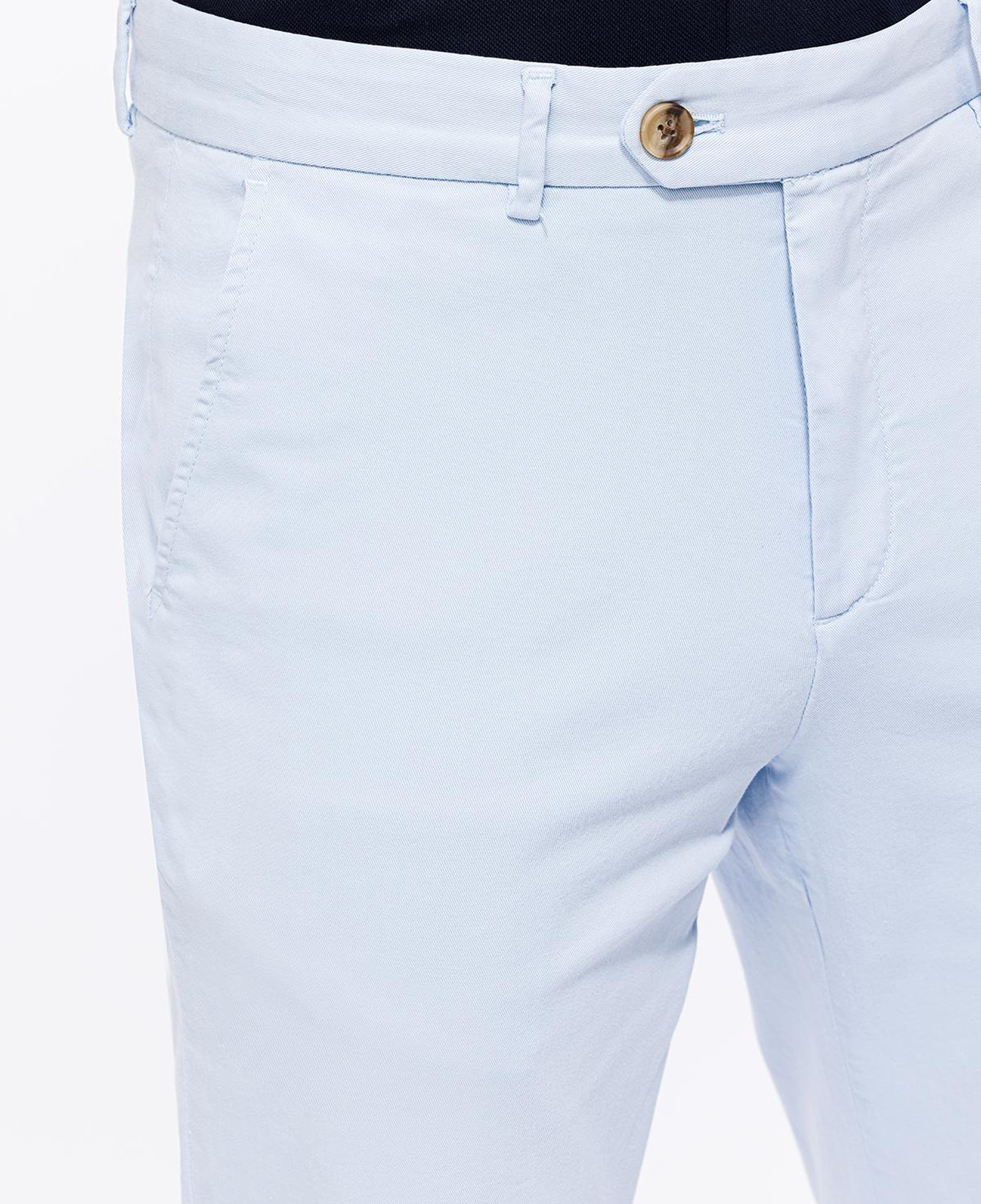 Erkek Mavi Chino Pantolon