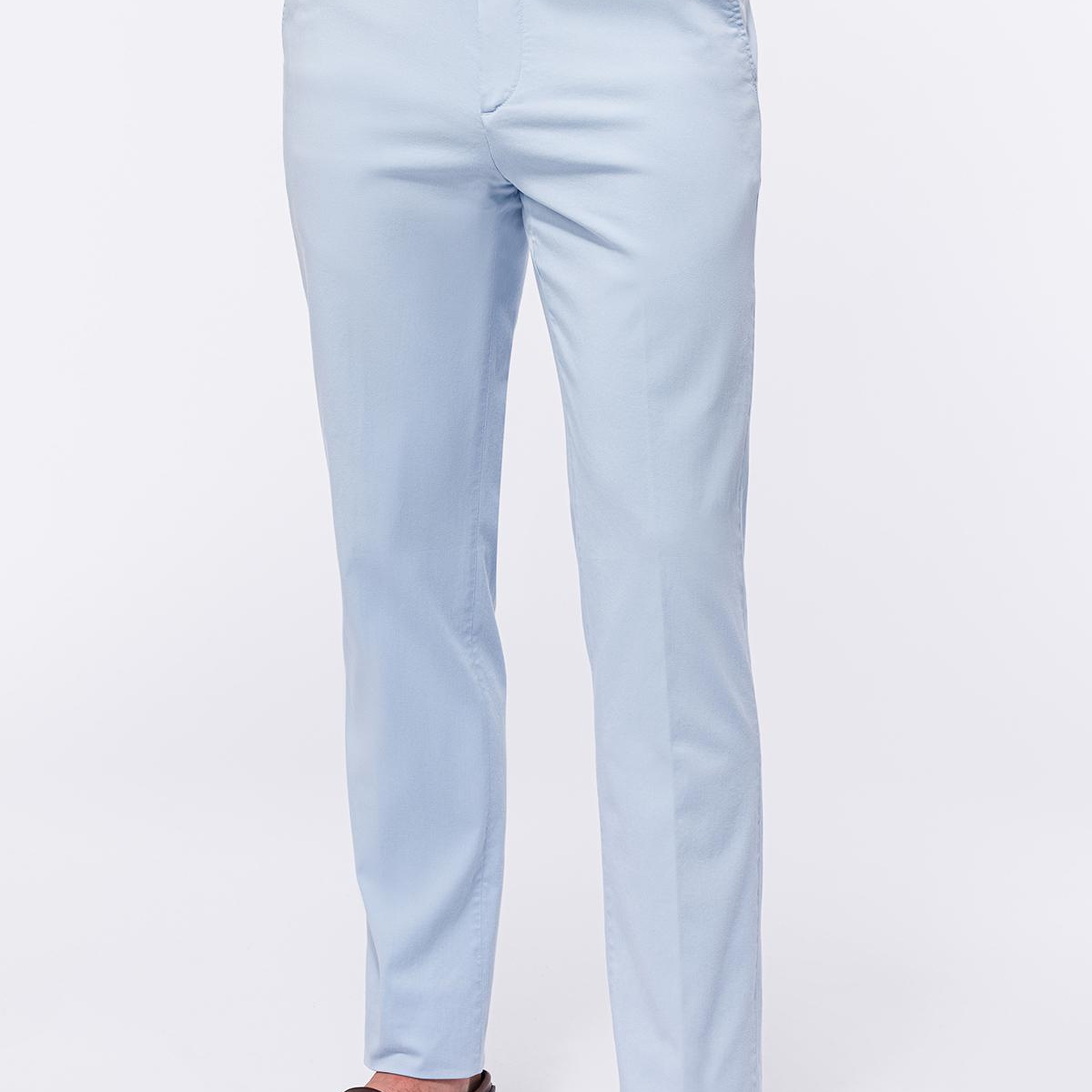 Erkek Mavi Chino Pantolon