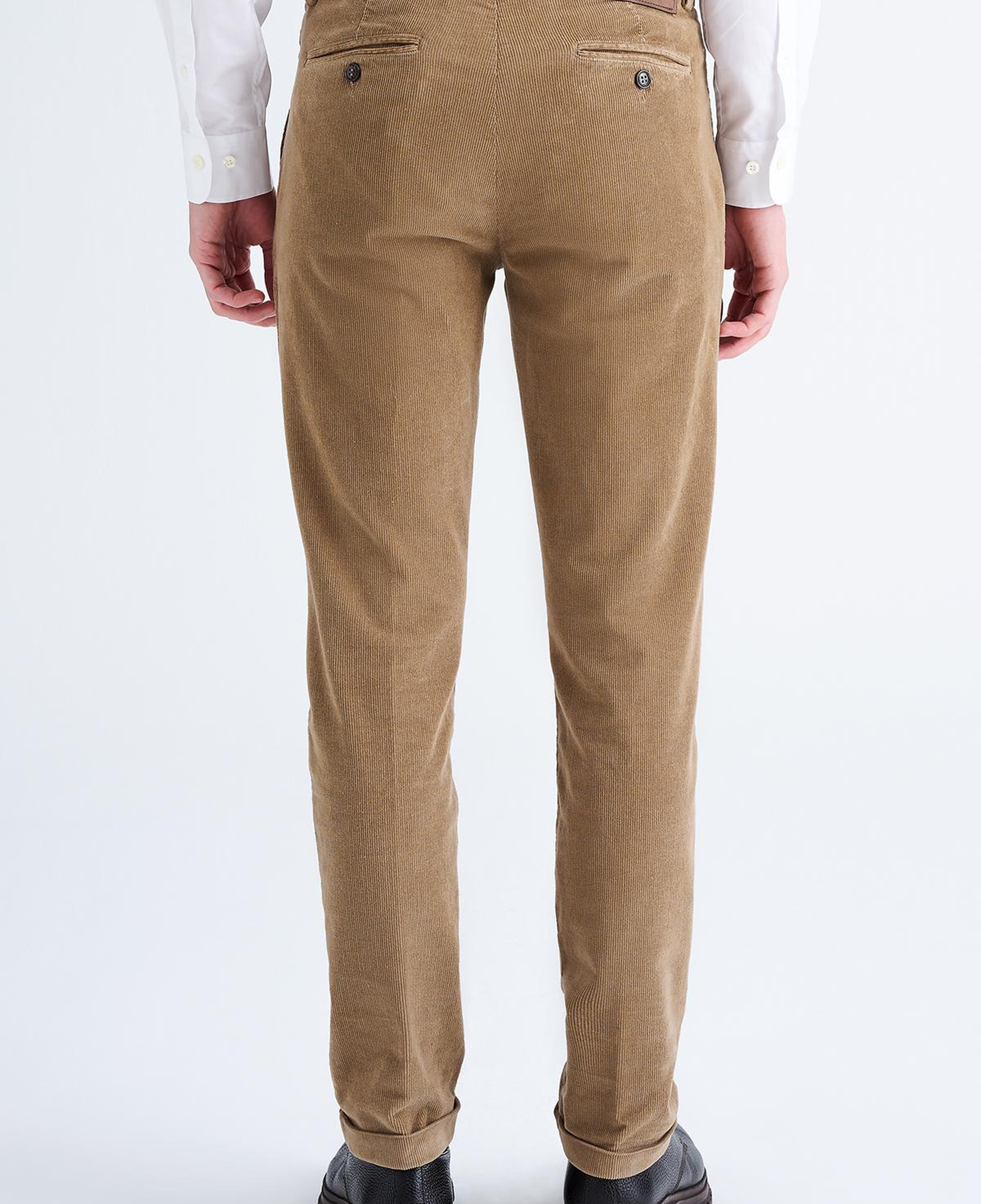 Erkek Haki Kadife Chino Pantolon