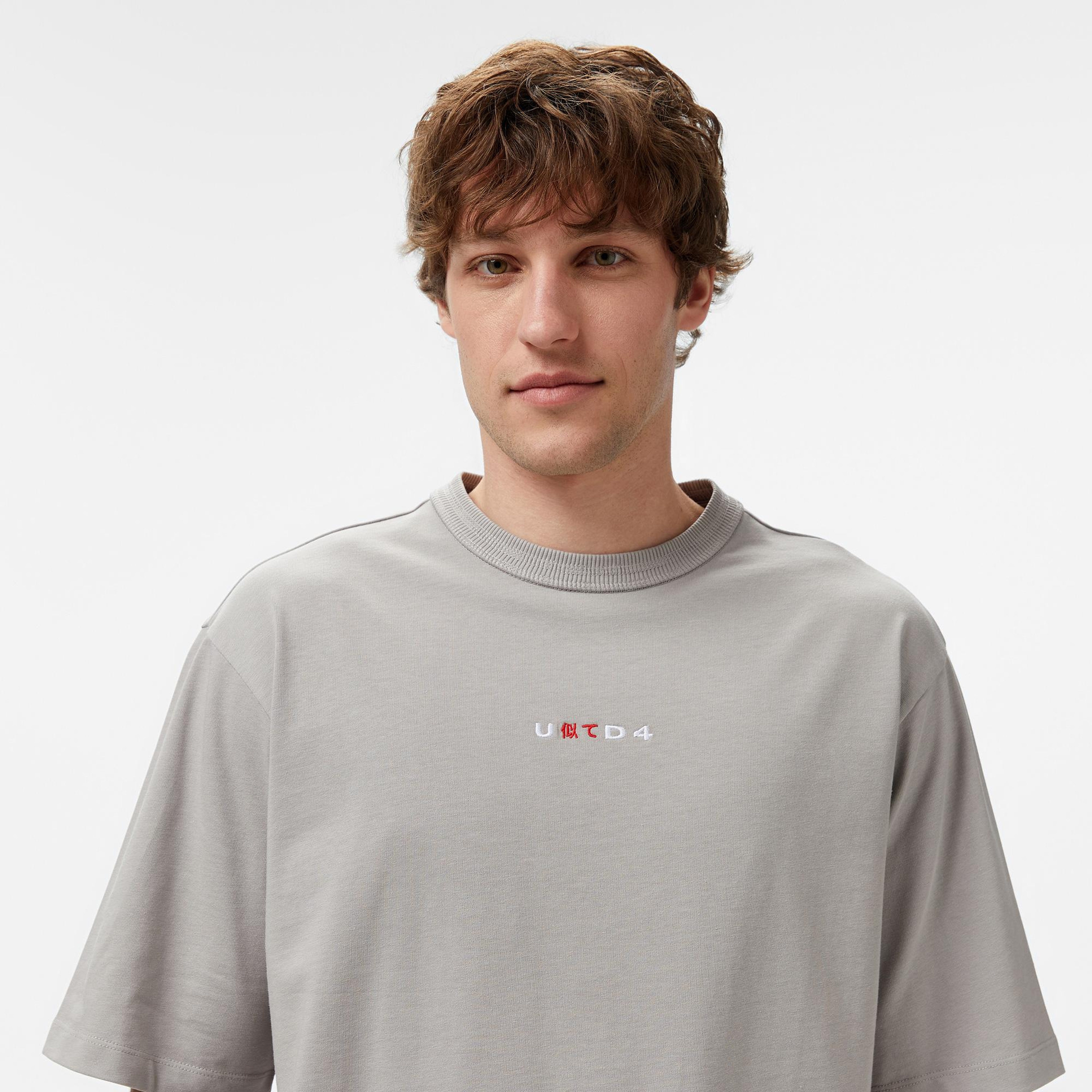 UNITED4 Erkek Gri T-Shirt