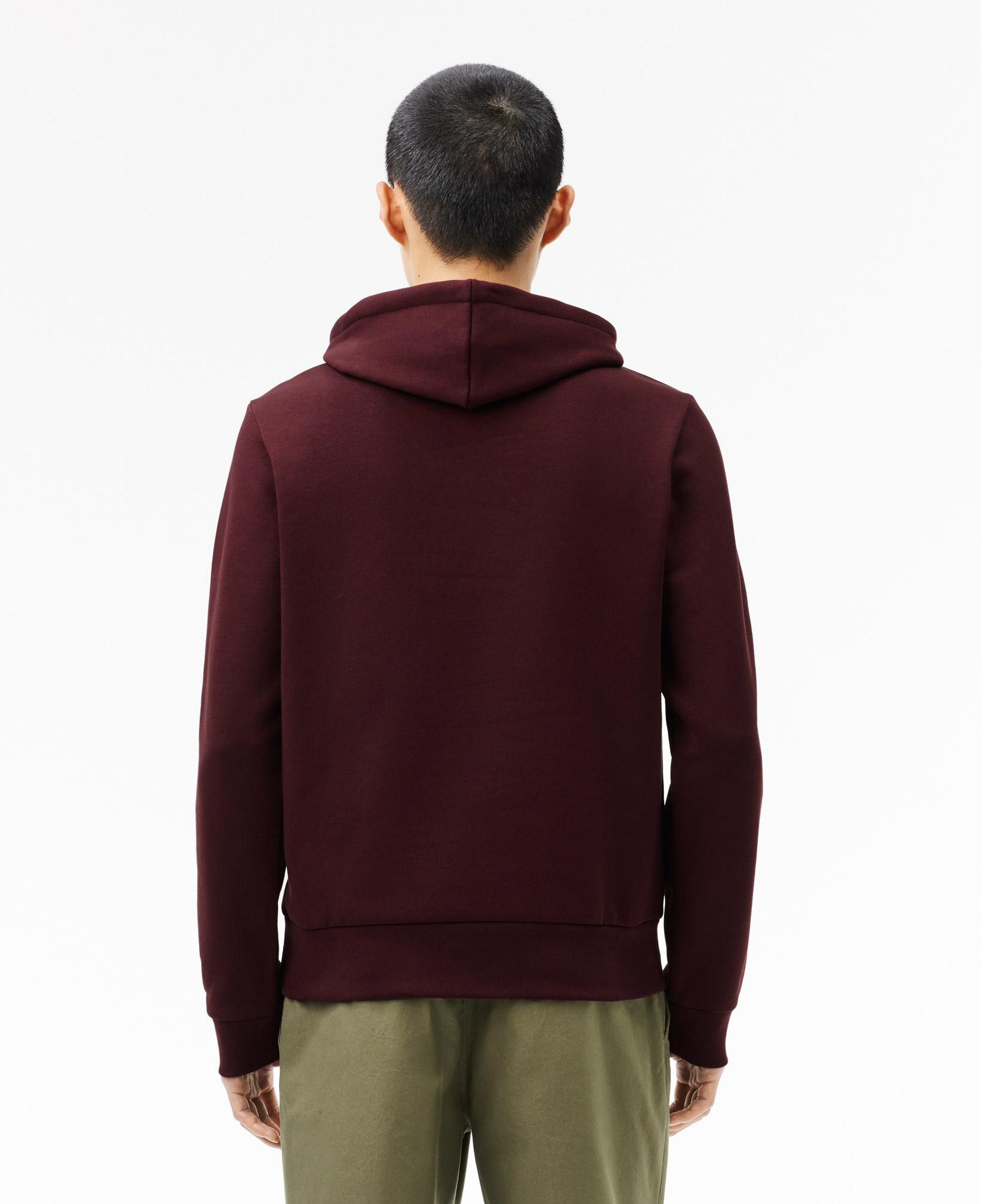 Erkek Classic Fit Kapüşonlu Bordo Sweatshirt