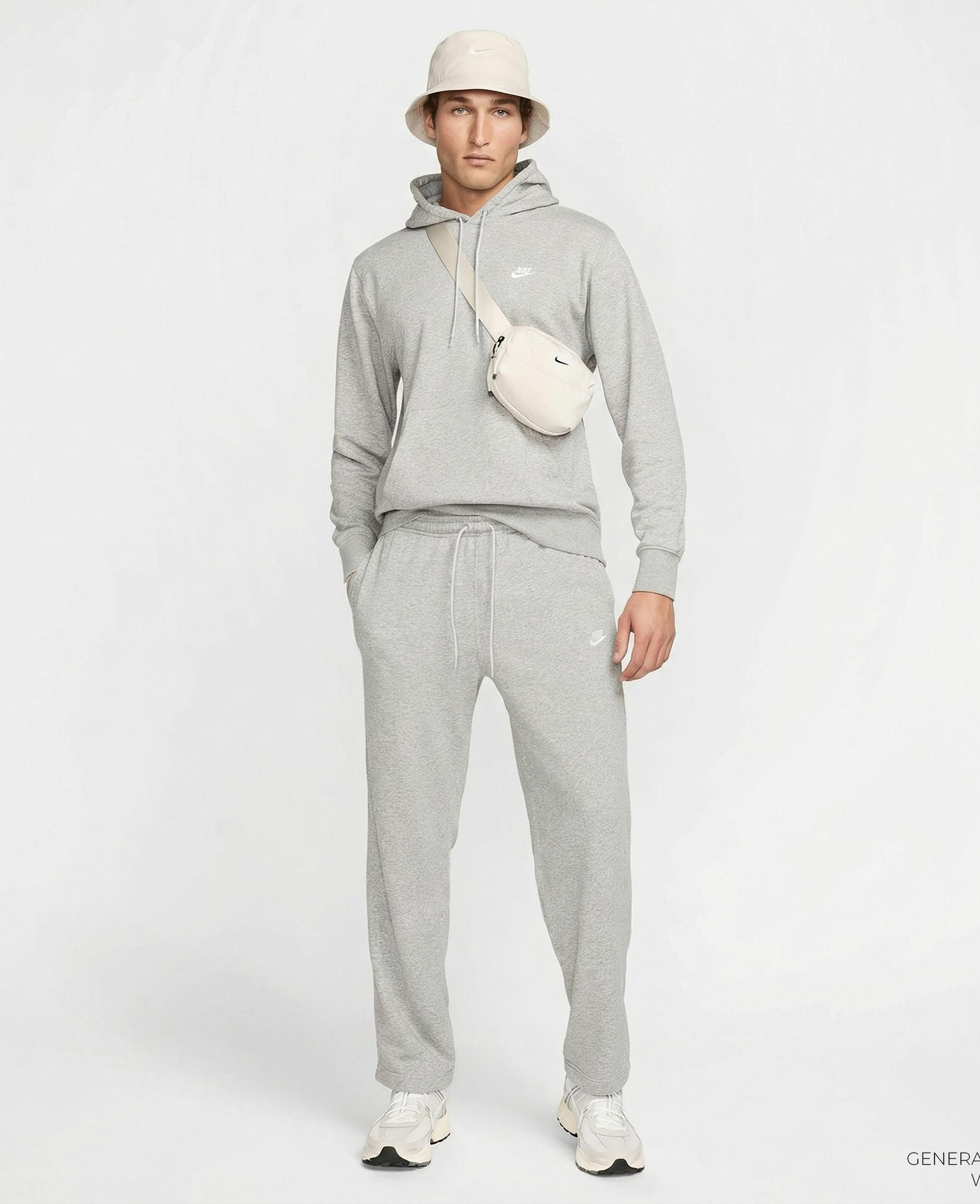Nike Club French Terry Erkek Gri Eşofman Altı