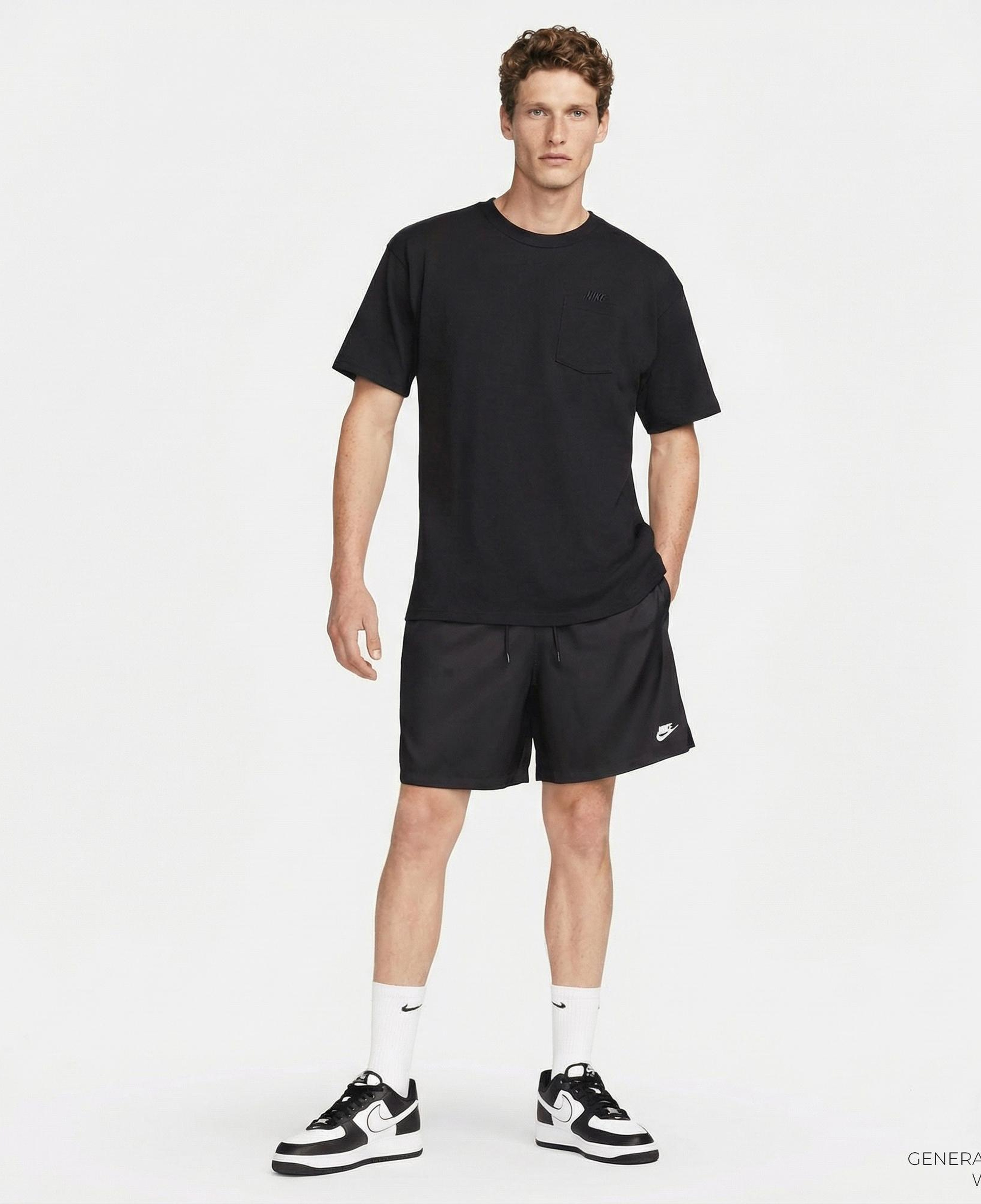 Nike Club Flow Erkek Siyah Şort