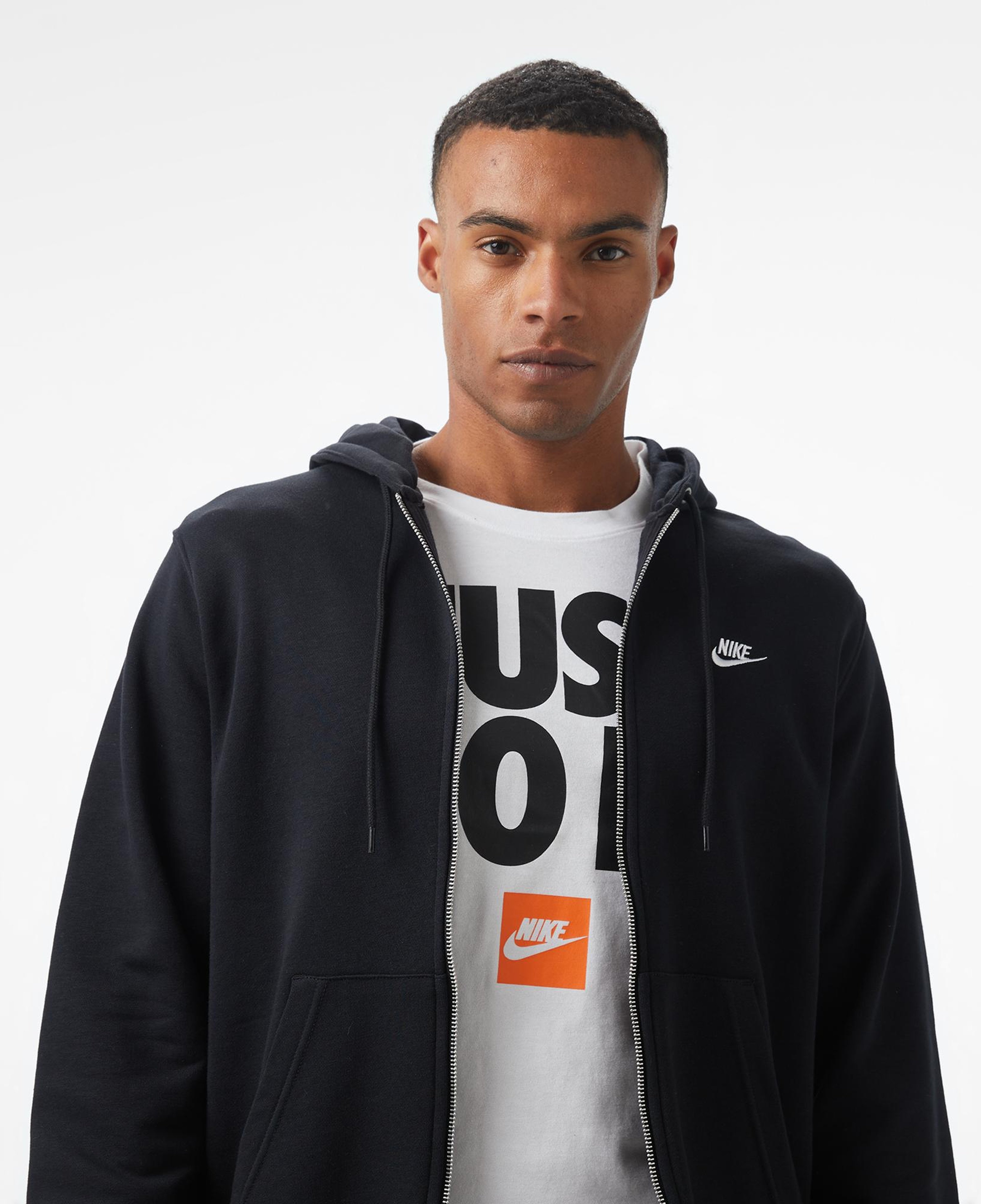 Nike Club Fleece Erkek Siyah Hoodie