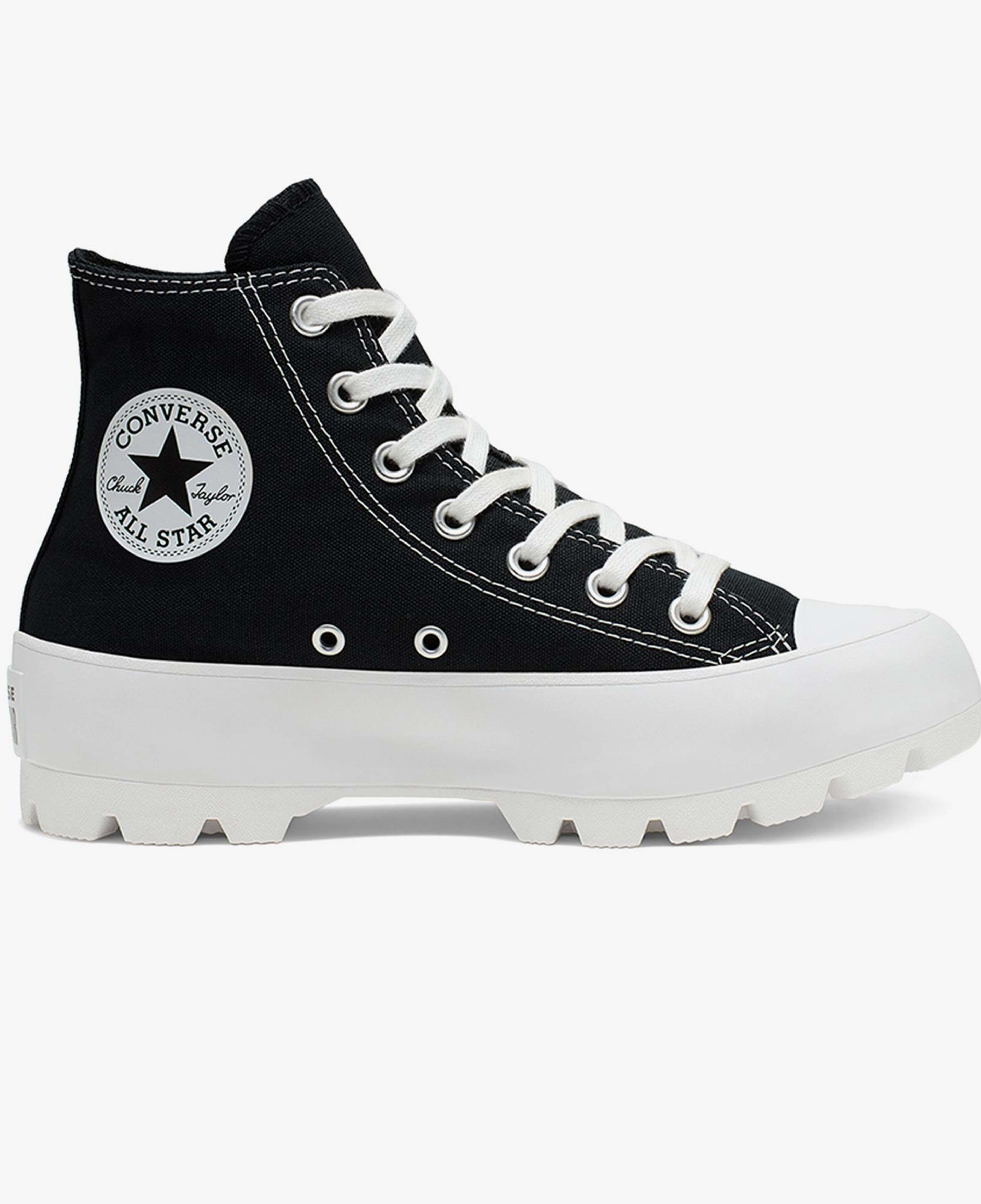 Converse Chuck Taylor All Star Lugged Hi Kadın Platform Siyah Sneaker