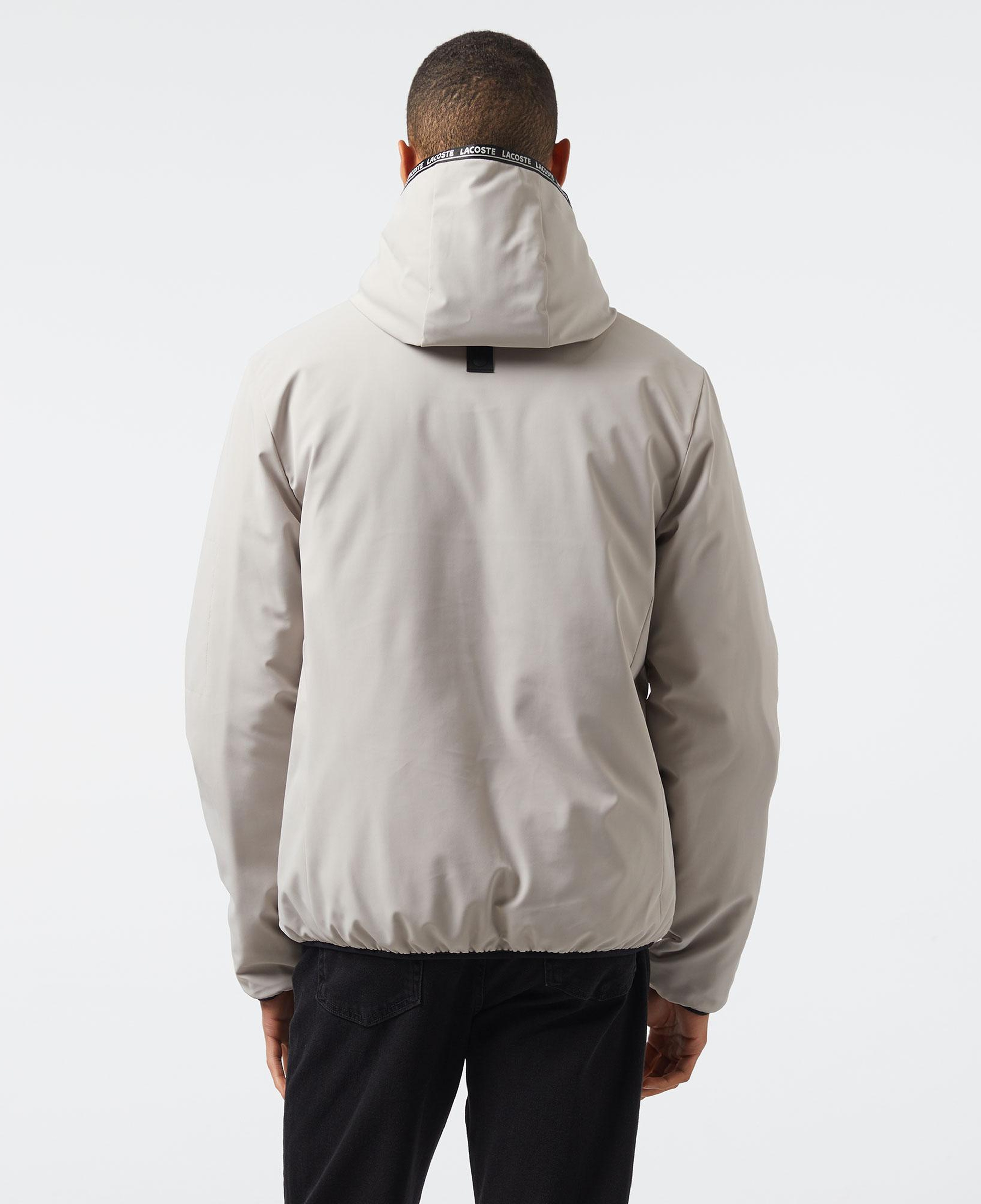 Erkek Regular Fit Kapüşonlu Gri Mont