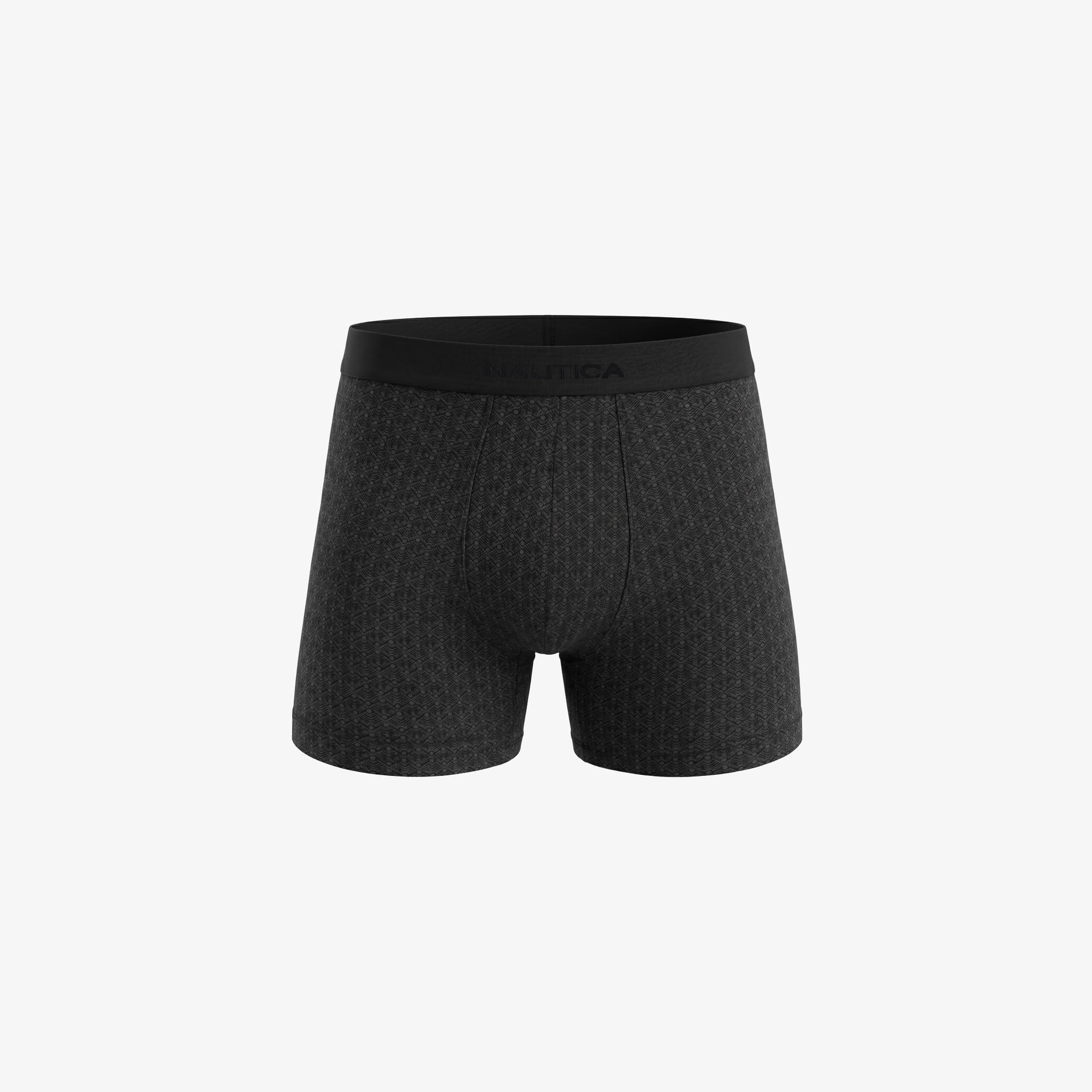 Nautica Erkek Siyah Slim Fit Desenli Boxer