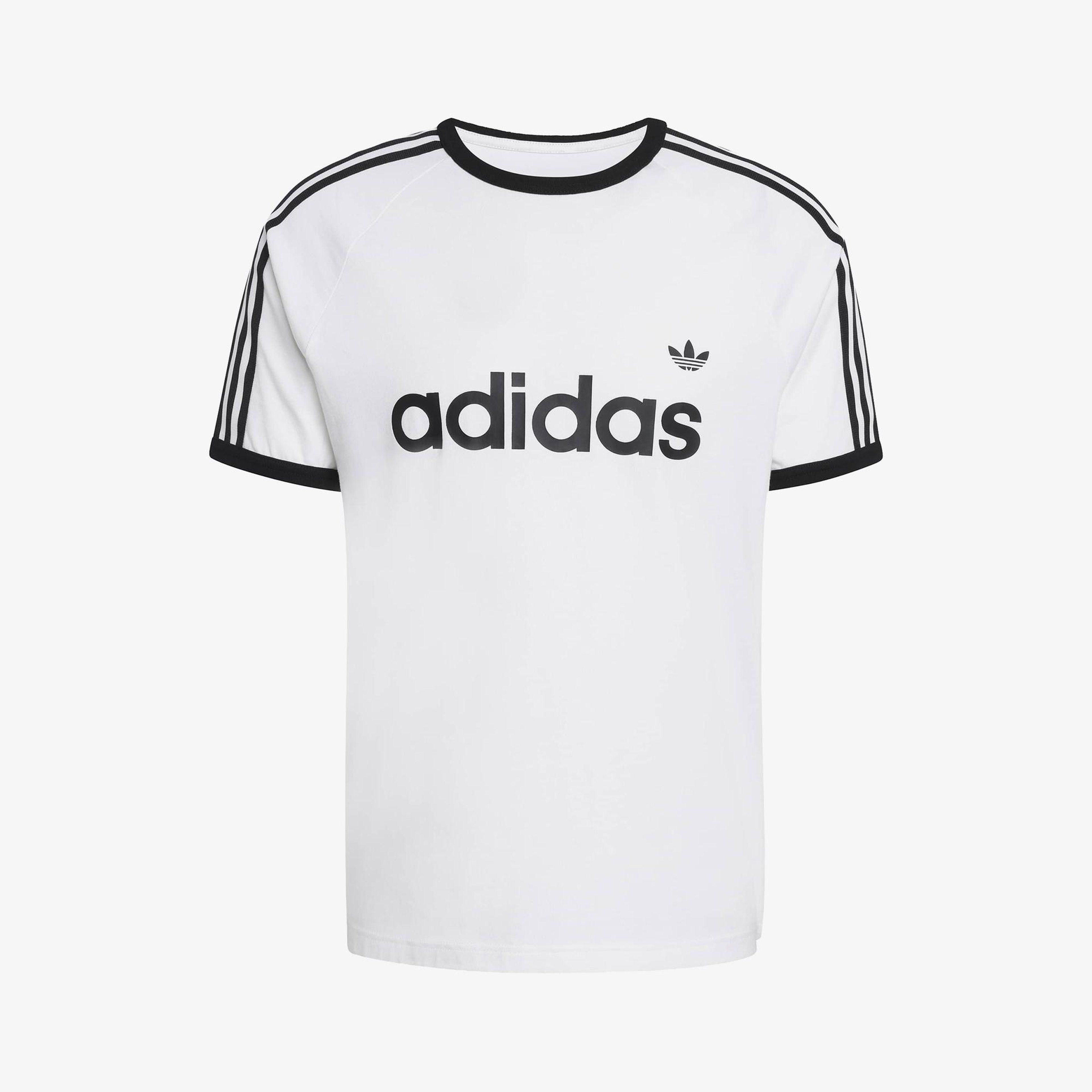 adidas 3S Ringer Erkek Beyaz T-Shirt