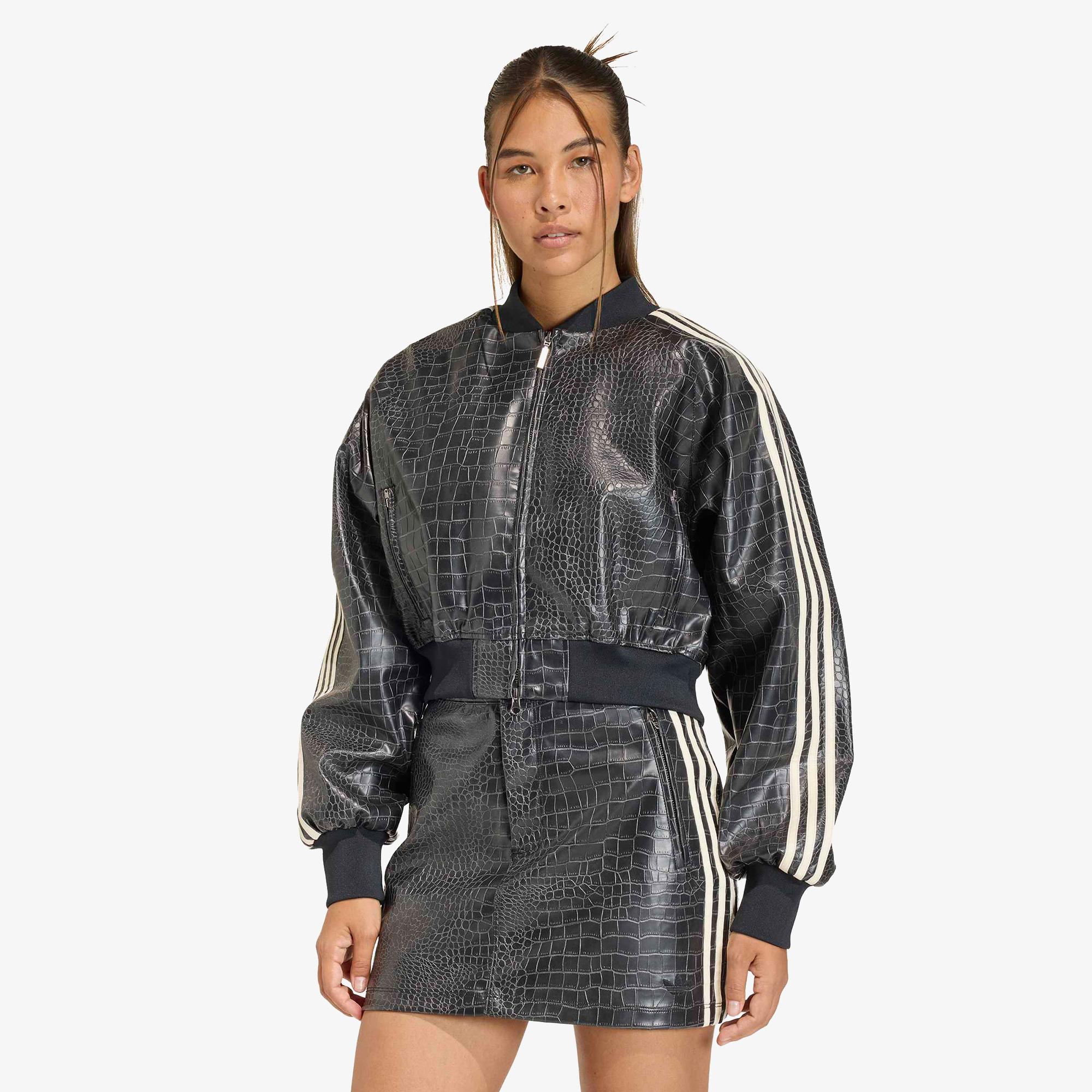 adidas Sst Plthr Jkt Kadın Siyah Ceket