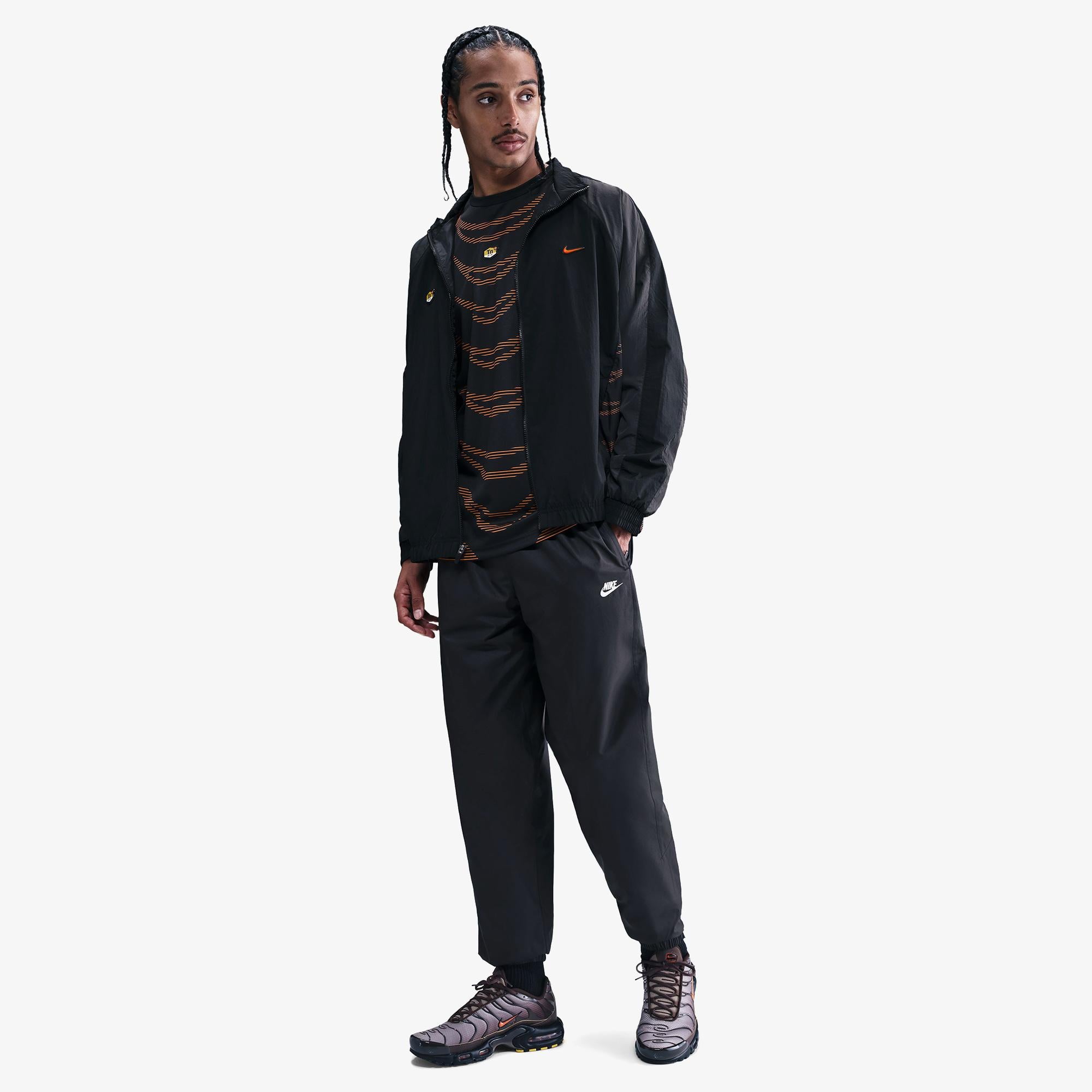 Nike Windrunner Erkek Siyah Eşofman Altı