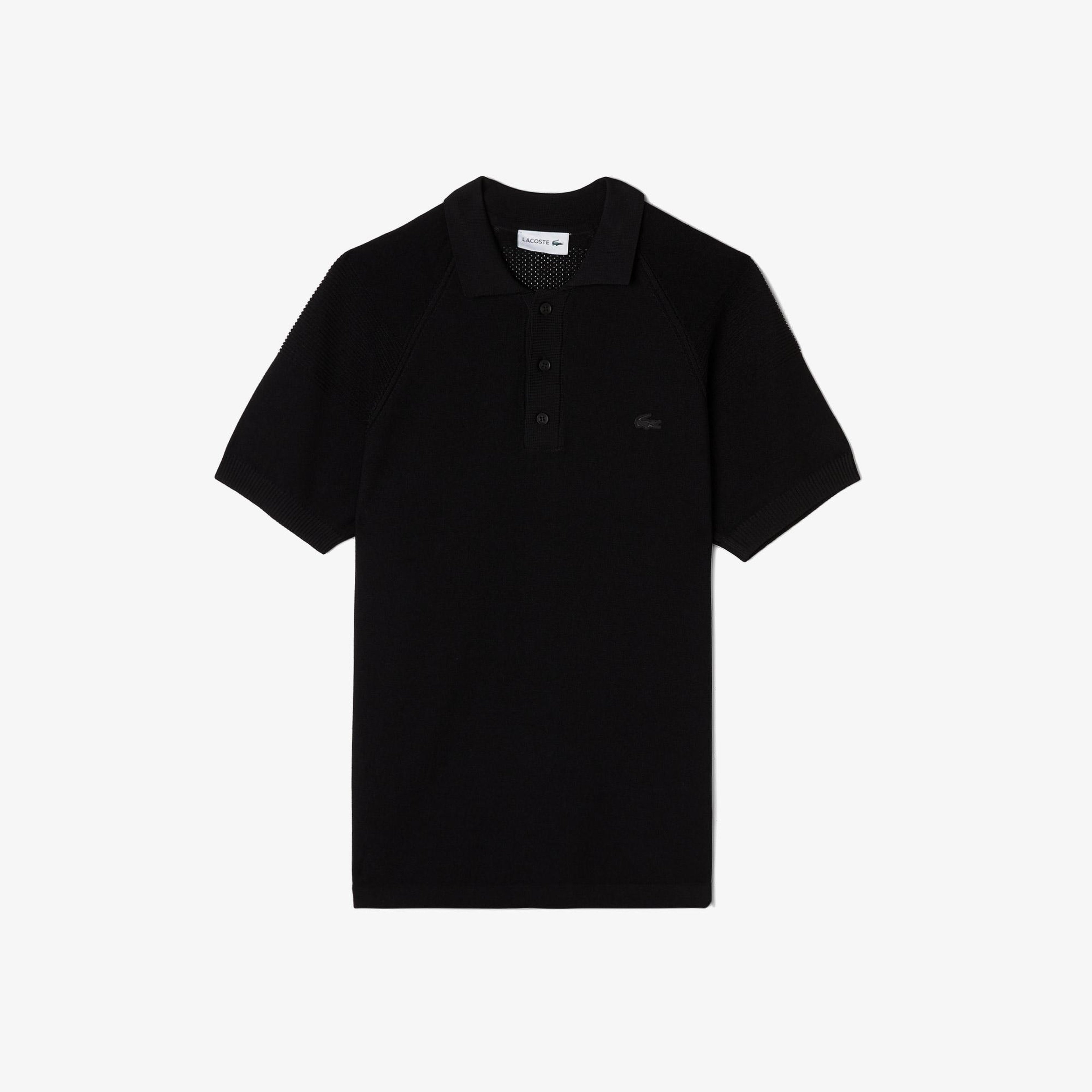 Lacoste Erkek Regular Fit Kısa Kollu Polo Yaka Siyah Triko