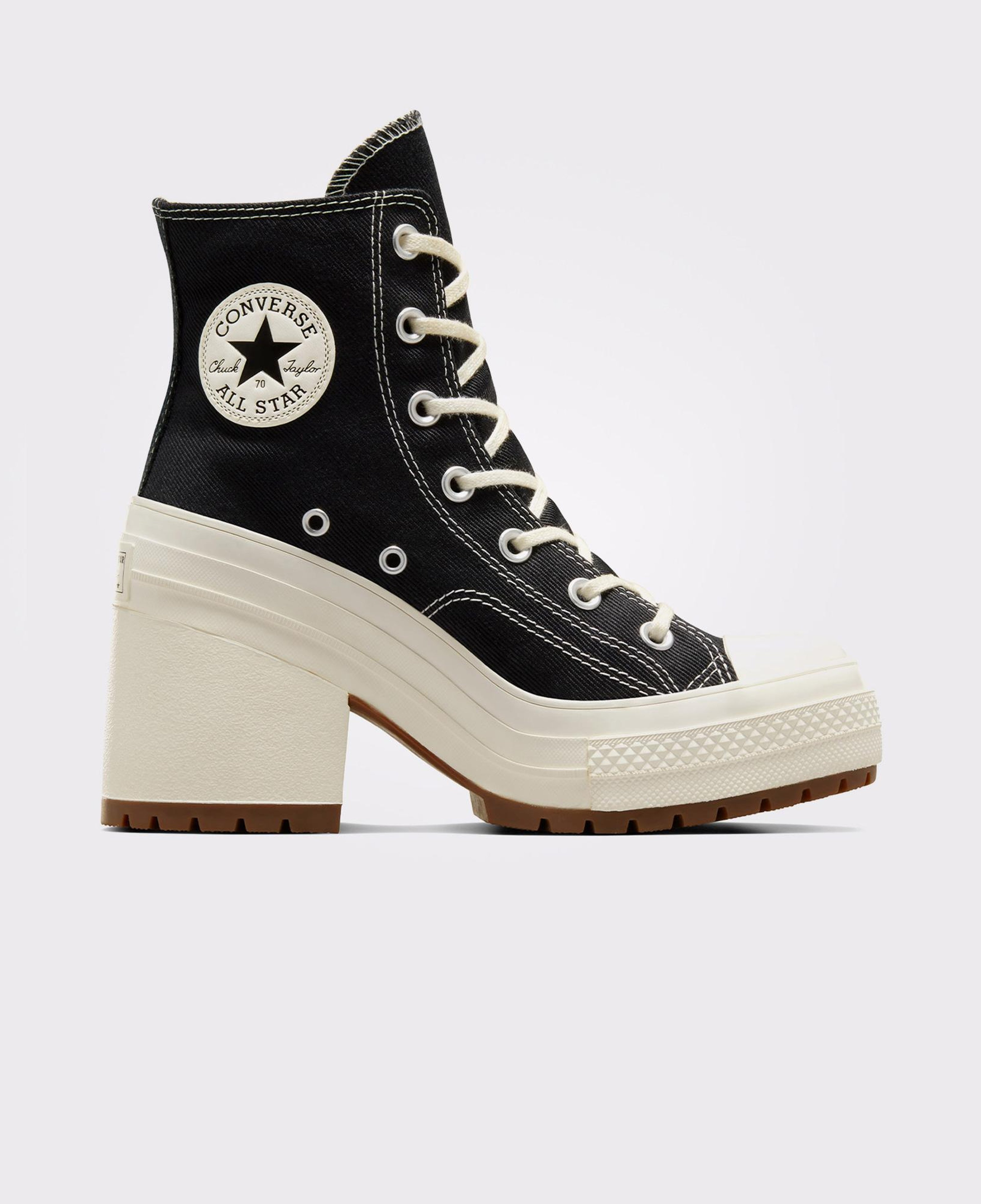 Converse Chuck 70 De Luxe Heel Unisex Siyah/Krem Sneaker