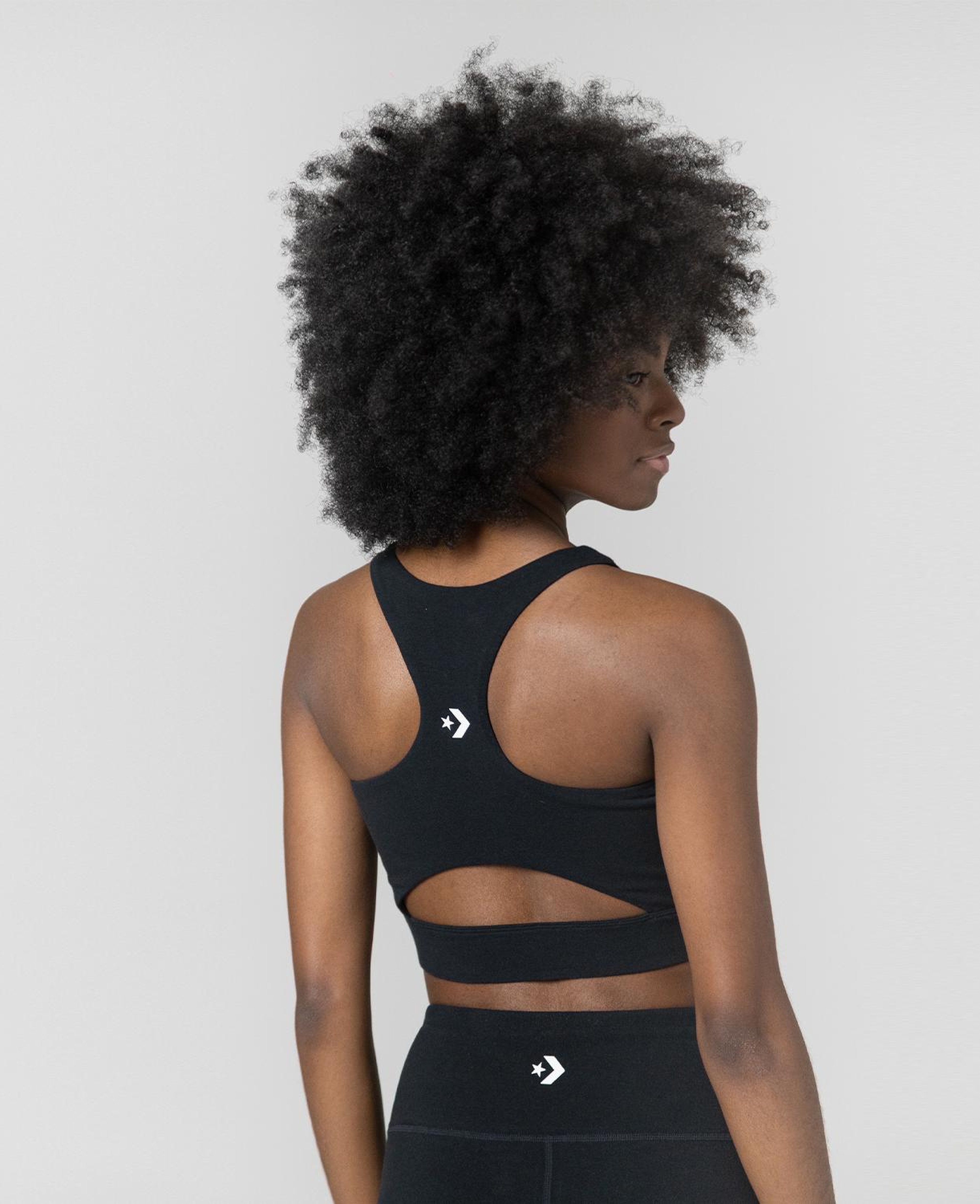 Converse Wordmark Kadın Siyah Bra Top