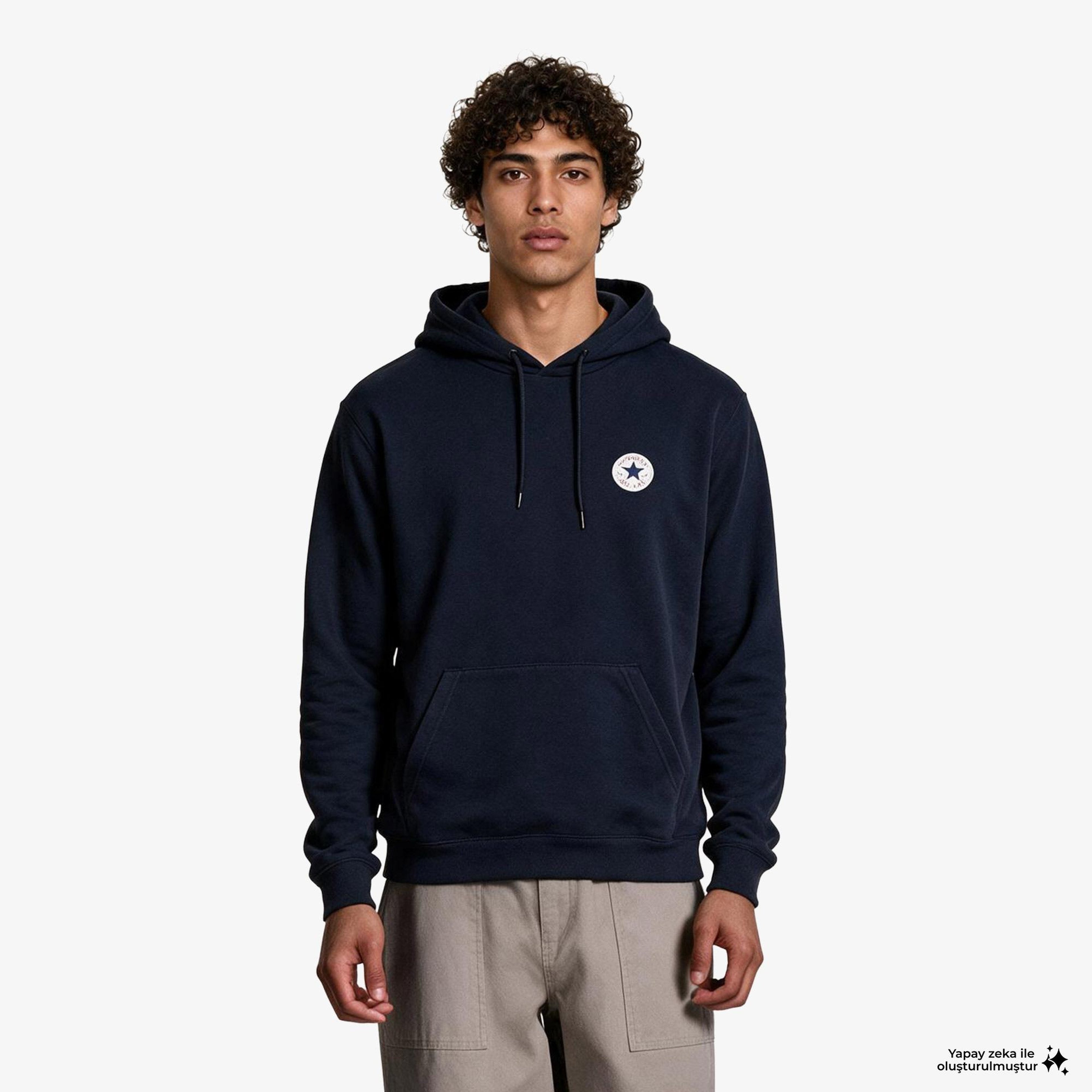 Converse Go-To Unisex Siyah Hoodie