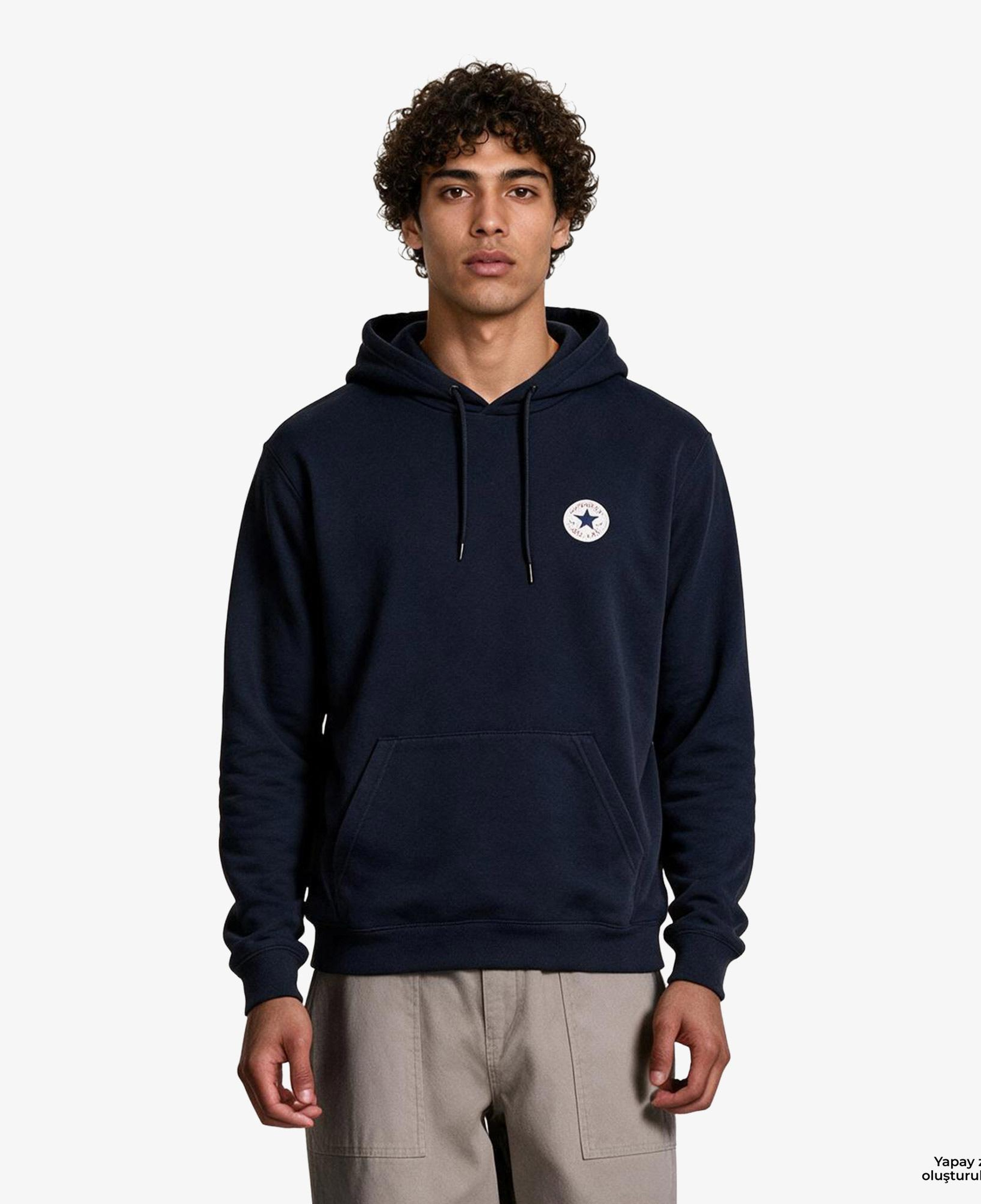 Converse Go-To Unisex Siyah Hoodie