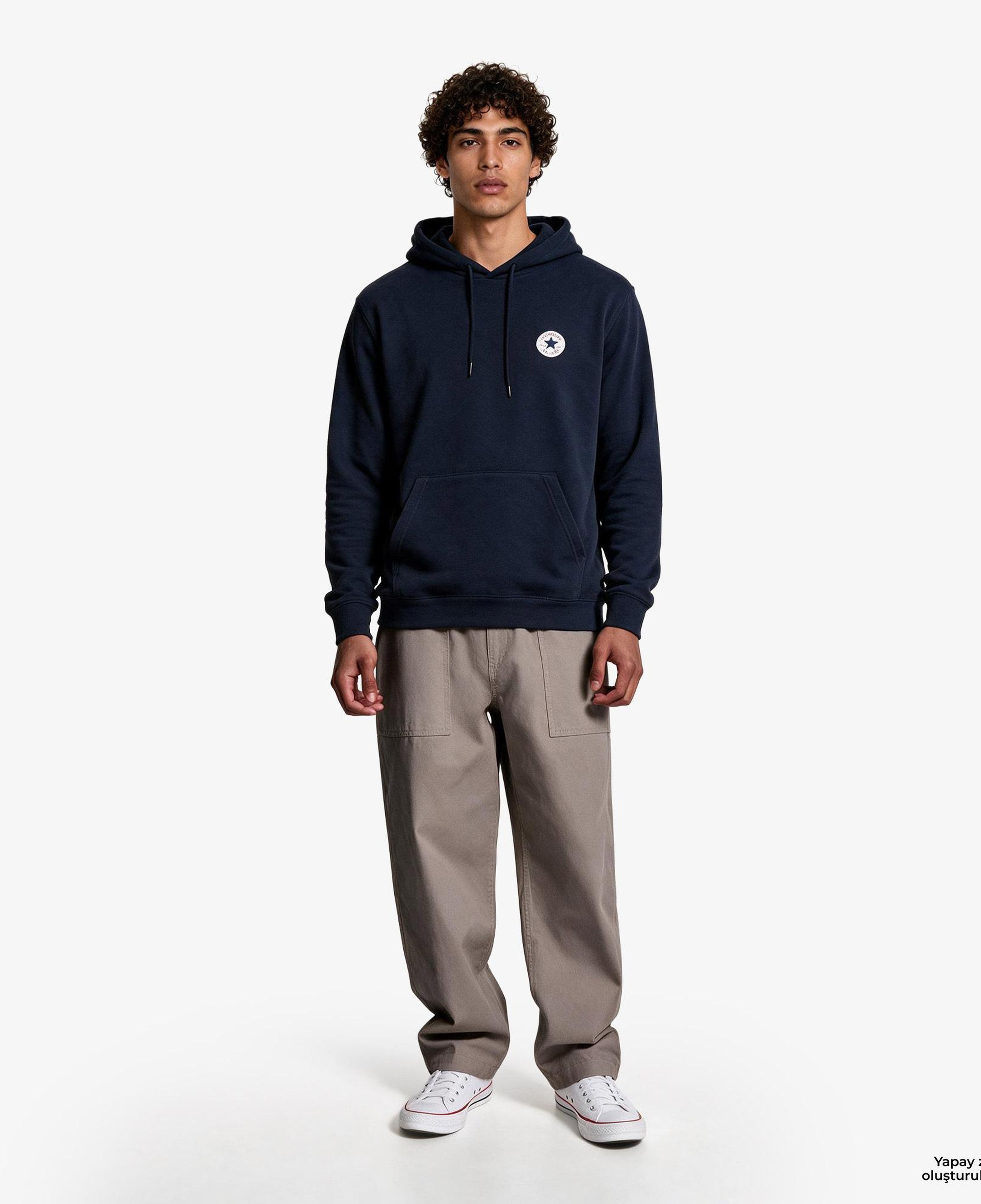 Converse Go-To Unisex Siyah Hoodie