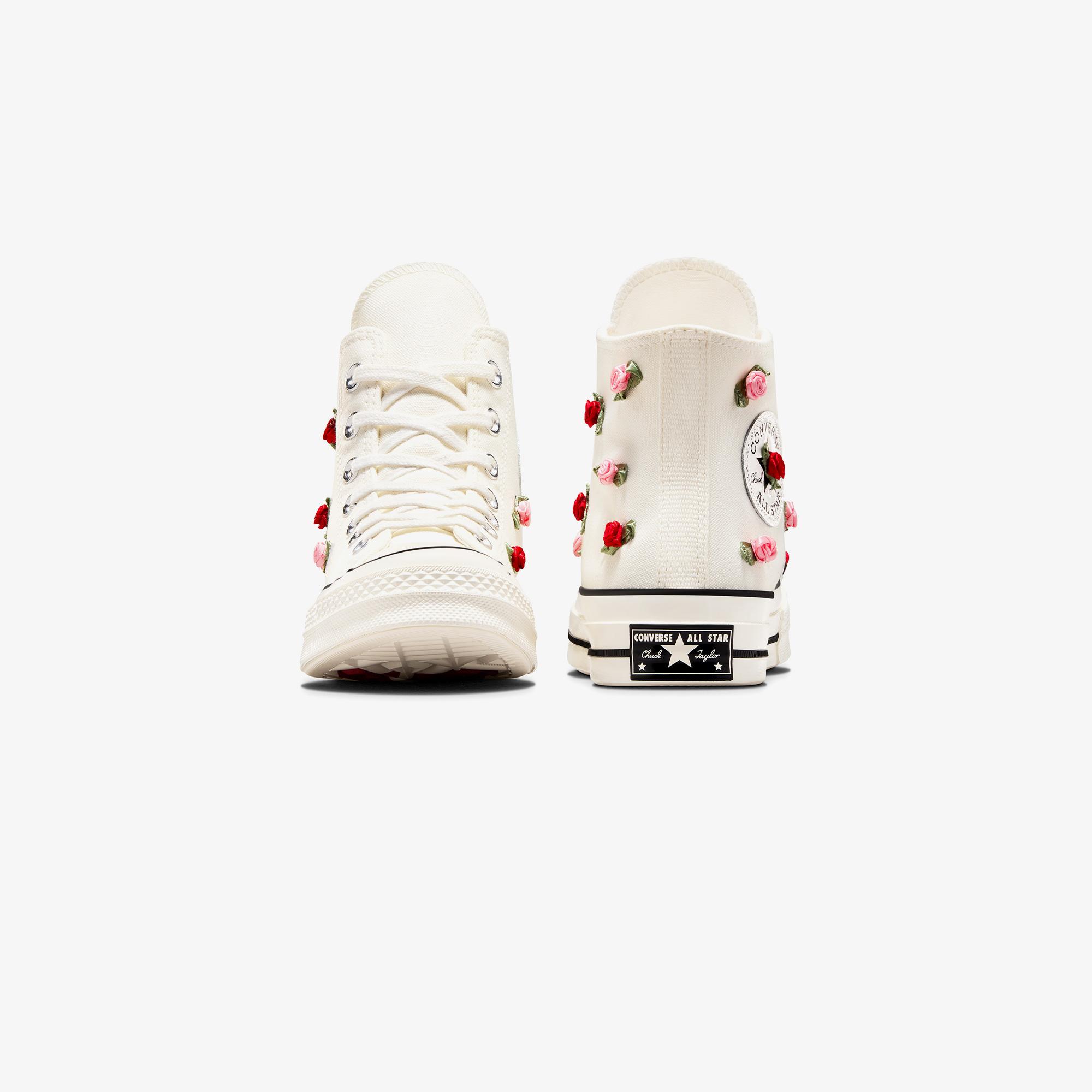 Converse Chuck 70 Roses Unisex Krem Sneaker