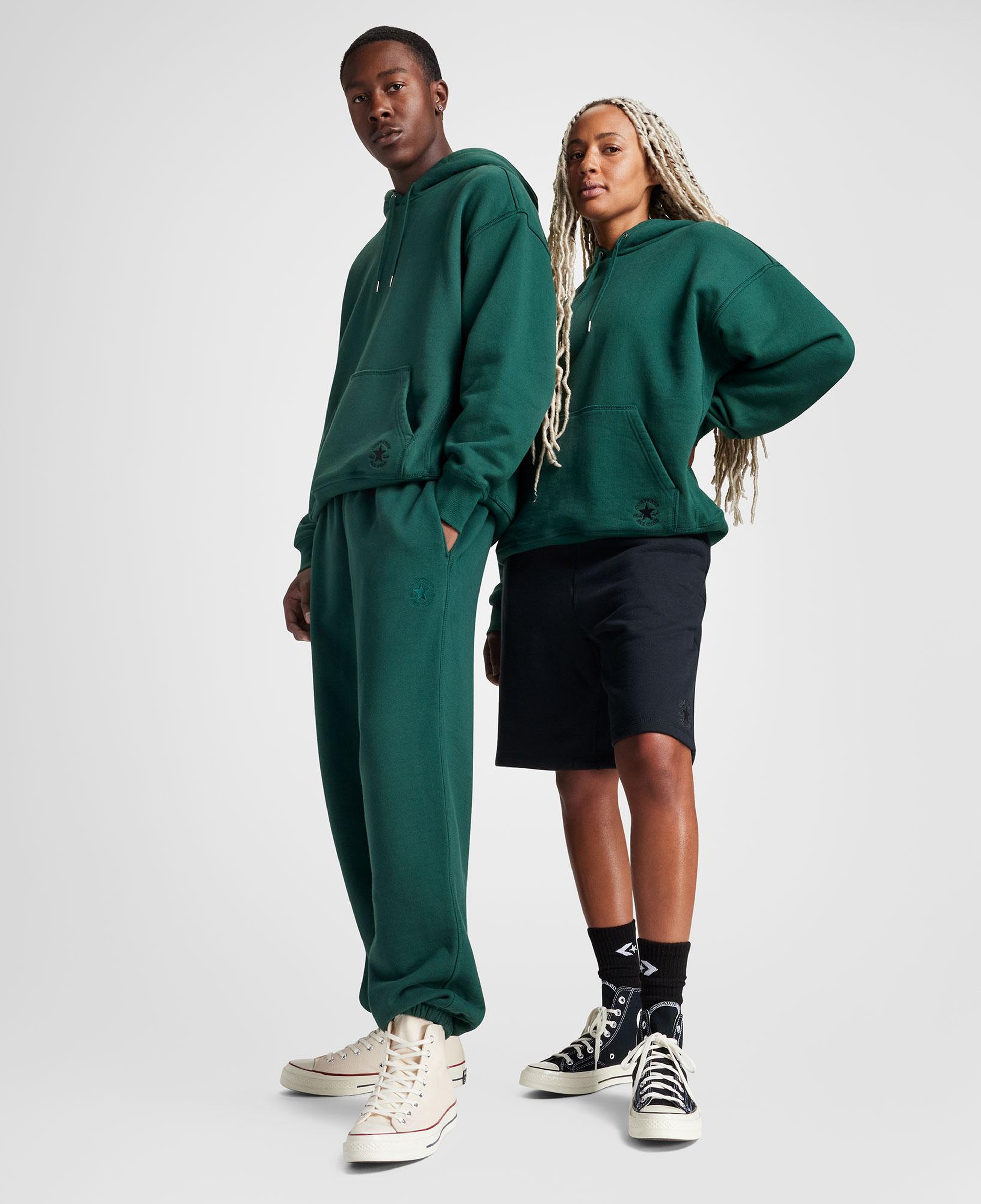 Converse Unisex Loose Fit Yeşil Sweatshirt