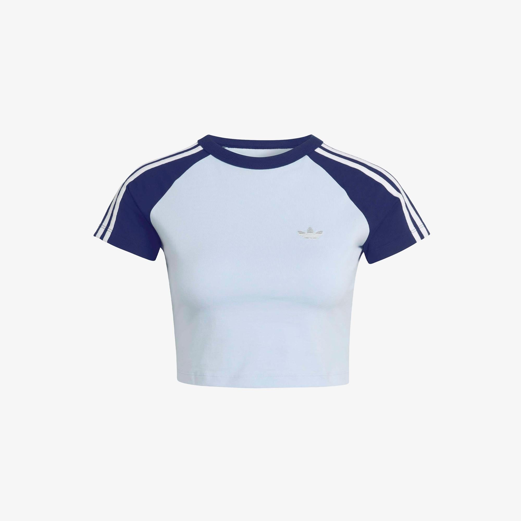 adidas Sst Baby Tee Kadın Mavi T-Shirt