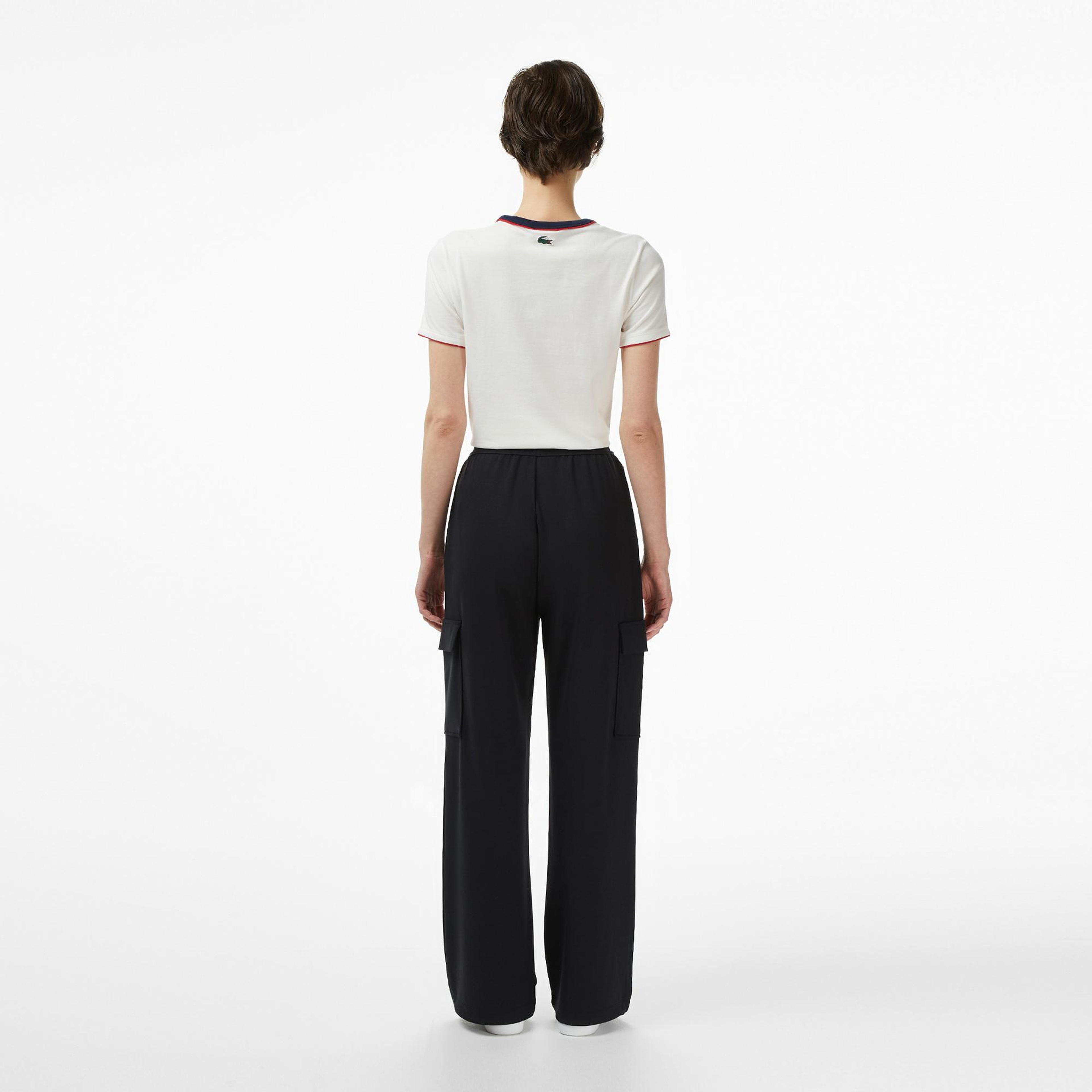 Lacoste Kadın Relaxed Fit Siyah Modal Karışımlı Eşofman Altı