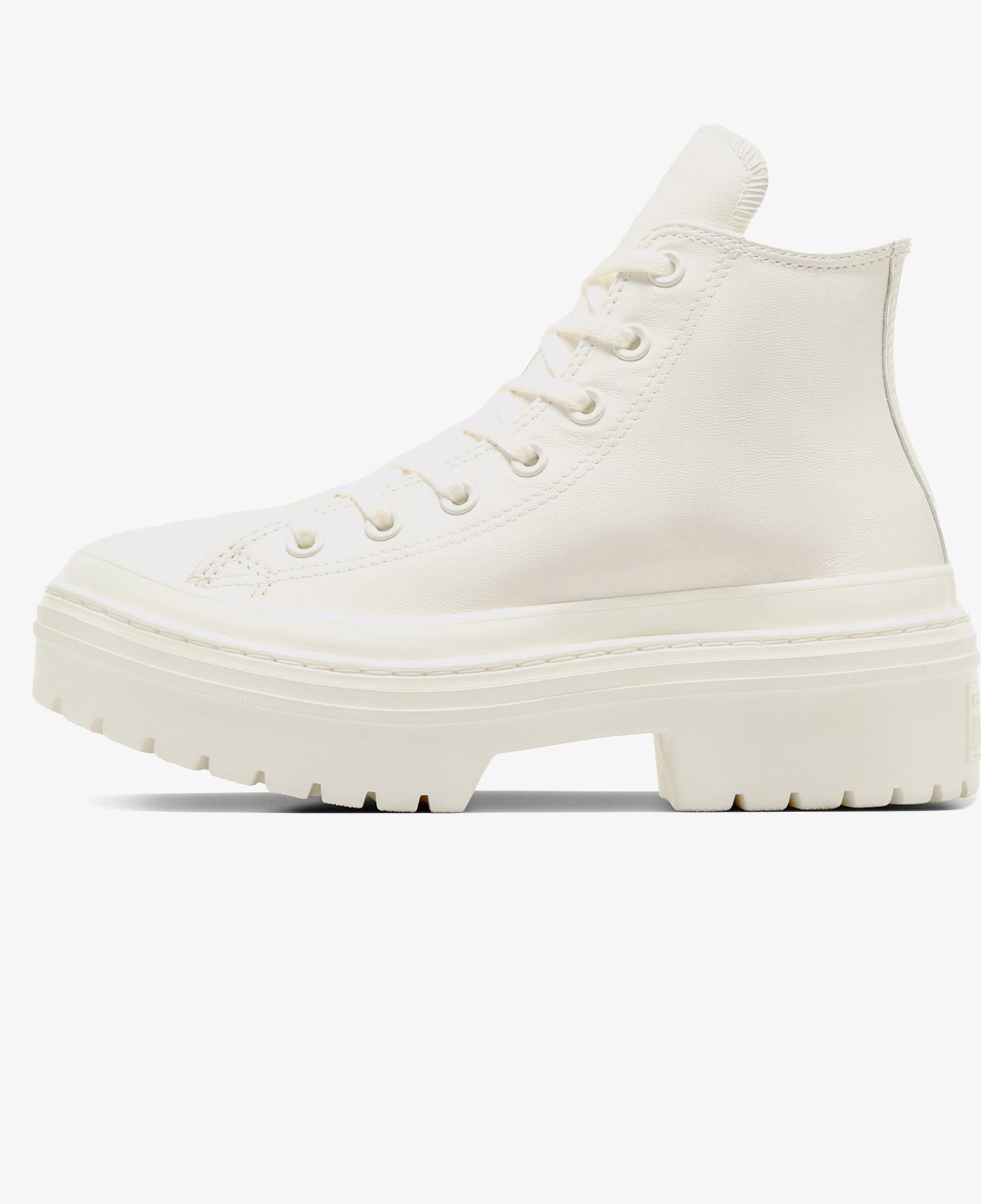 Converse Chuck Taylor All Star Lugged Heel Kadın Bej Deri Platform Bot