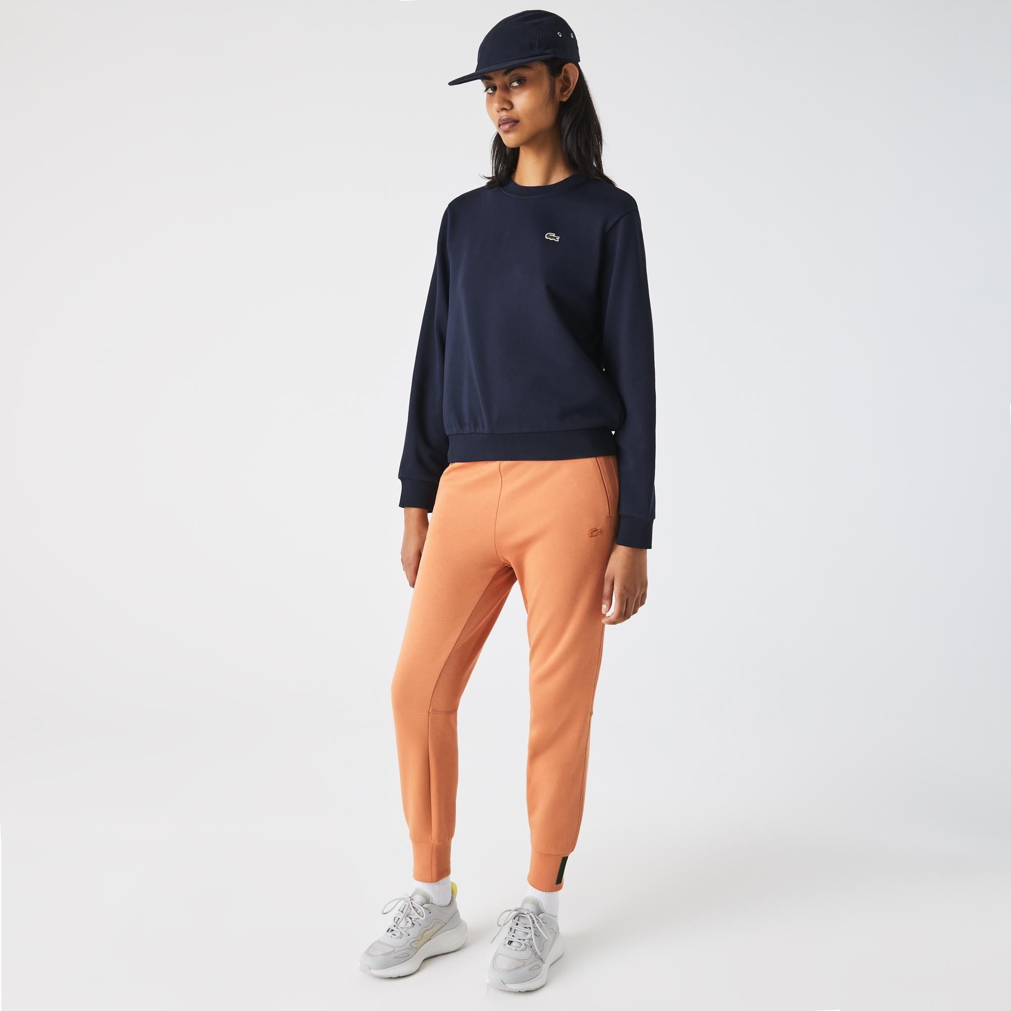 Kadın Regular Fit Bisiklet Yaka Lacivert Sweatshirt