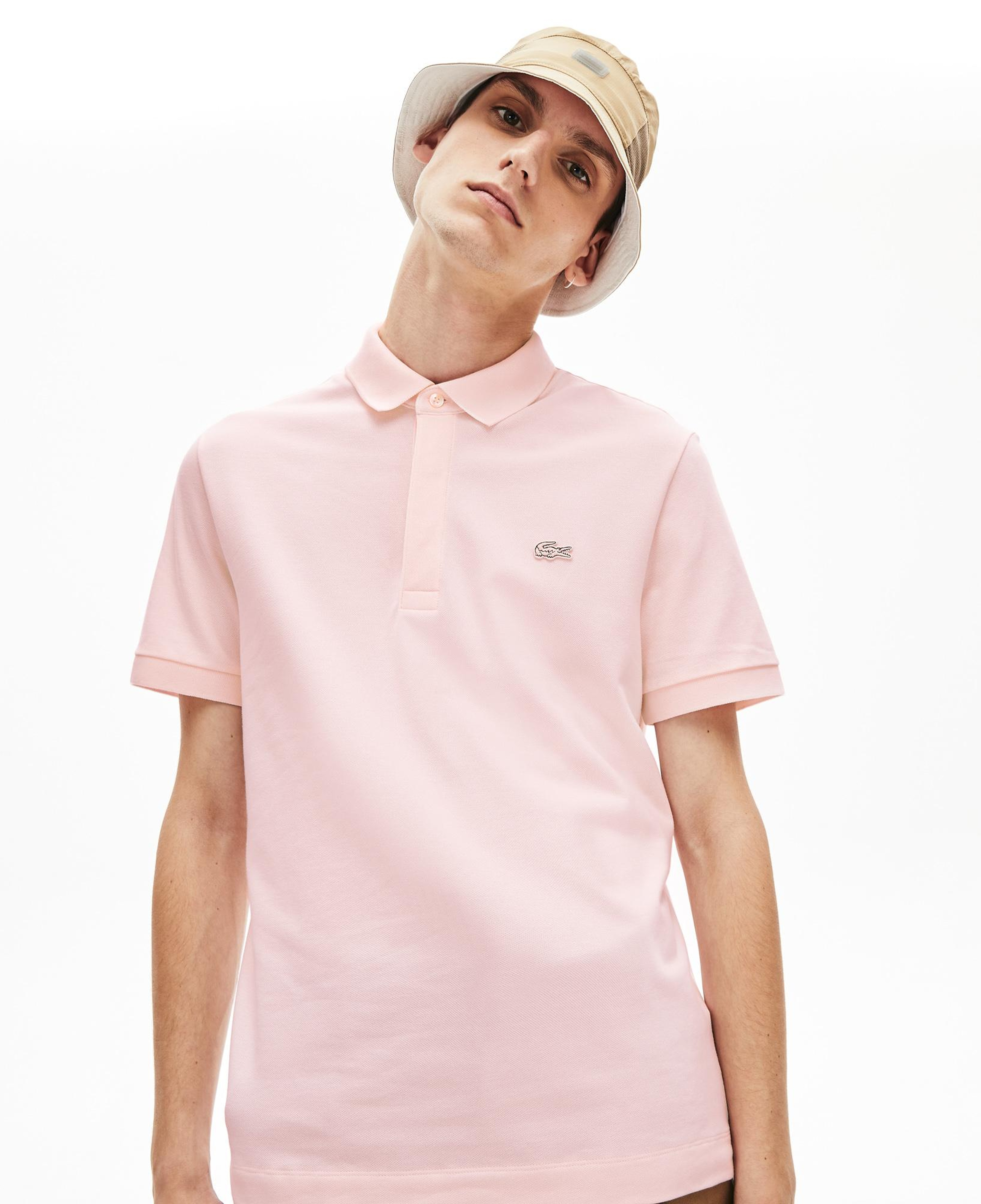 Erkek Regular Fit Pembe Paris Polo