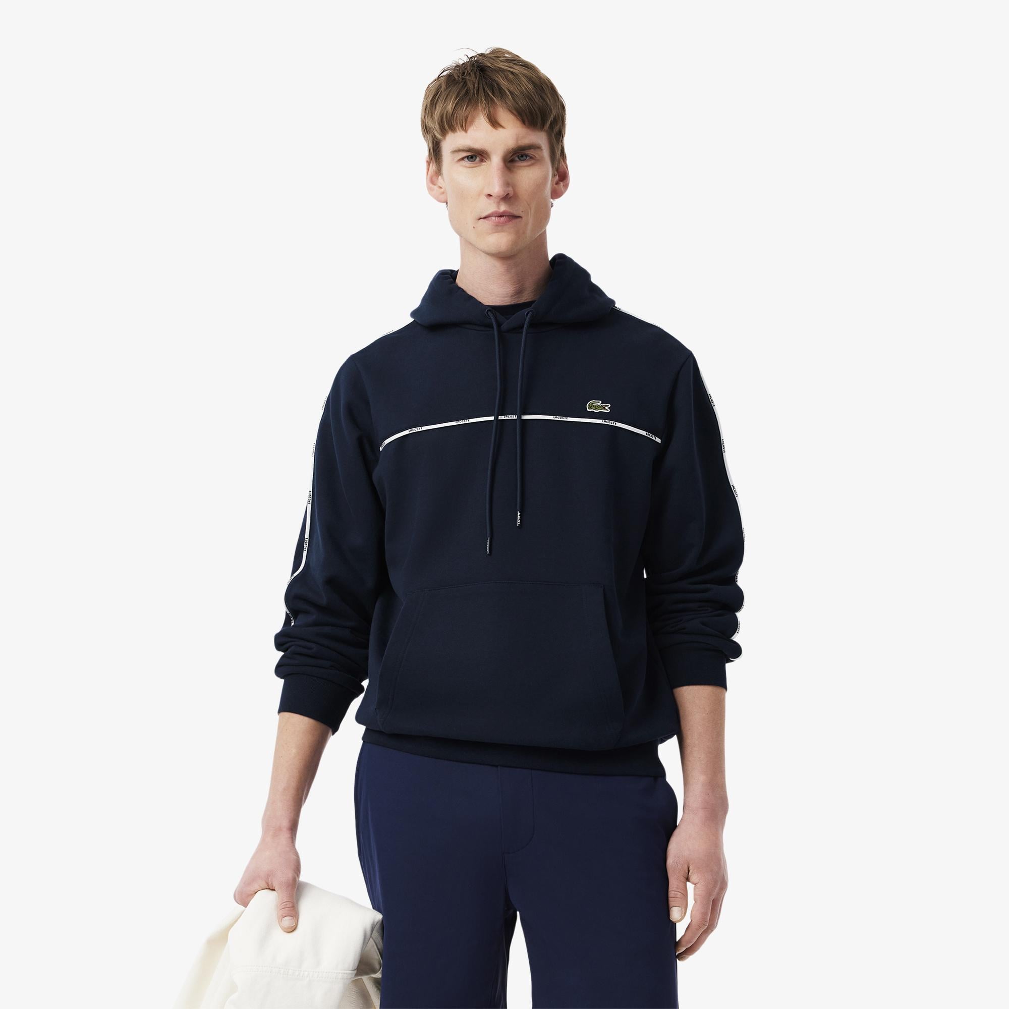 Erkek Classic Fit Kapüşonlu Lacivert Sweatshirt