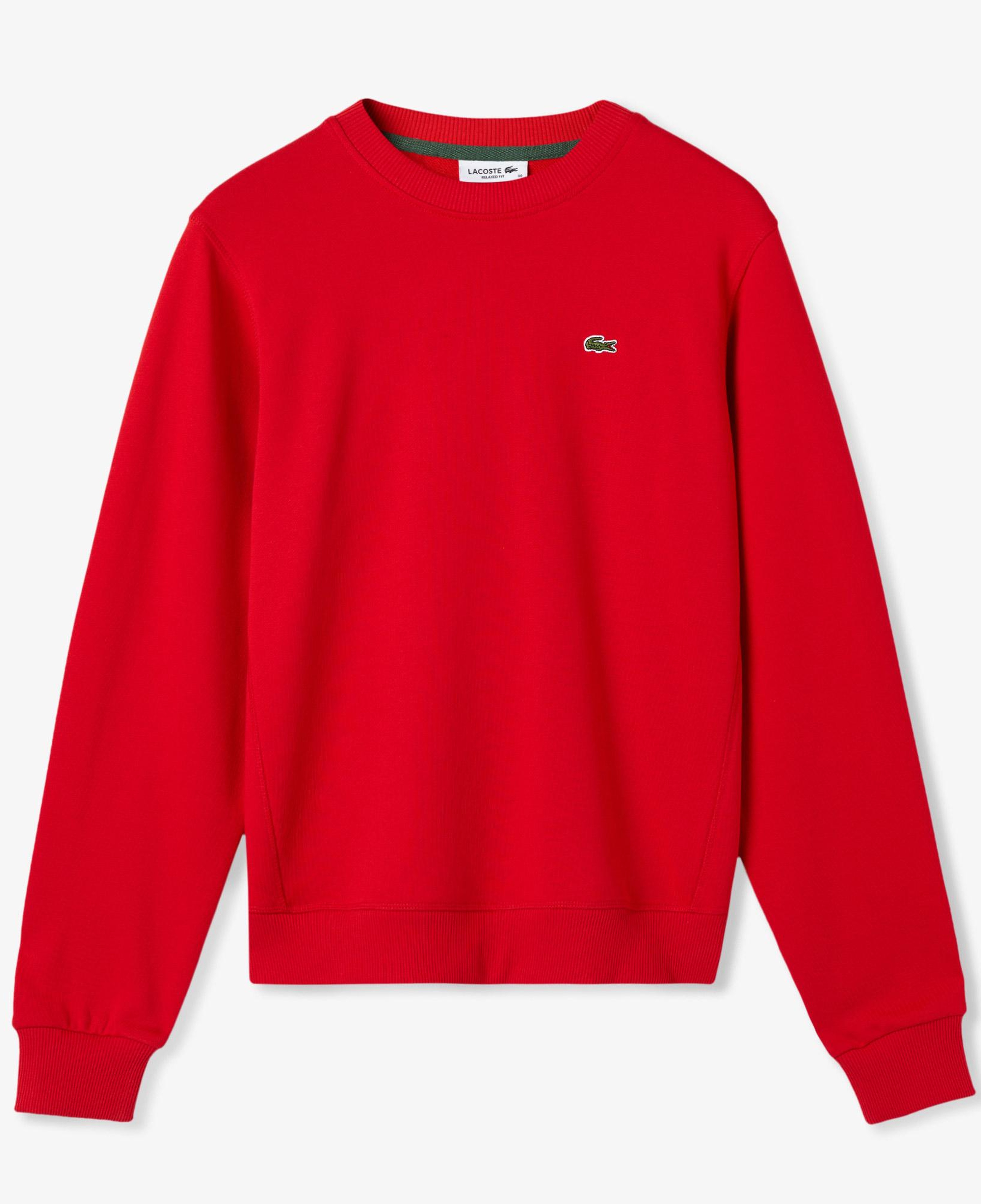 Kadın Regular Fit Bisiklet Yaka Kırmızı Sweatshirt
