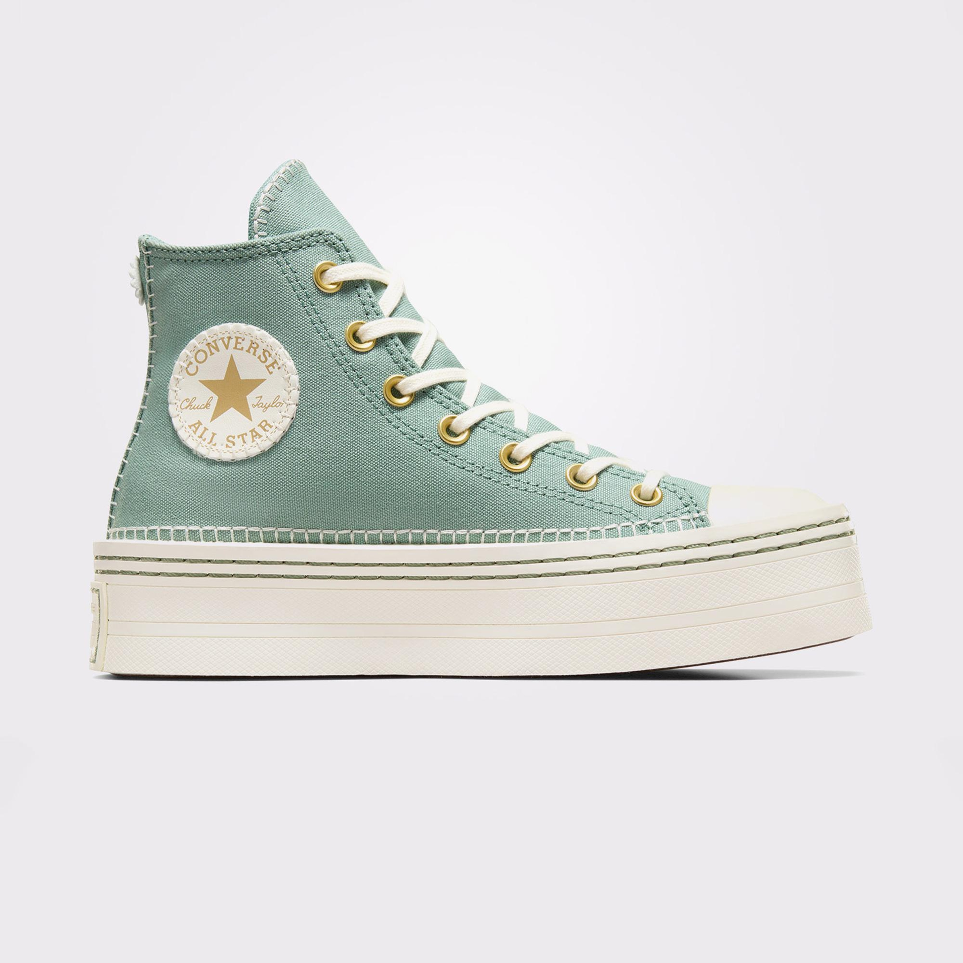 Converse Chuck Taylor All Star Lift Unisex Yeşil Platform Sneaker