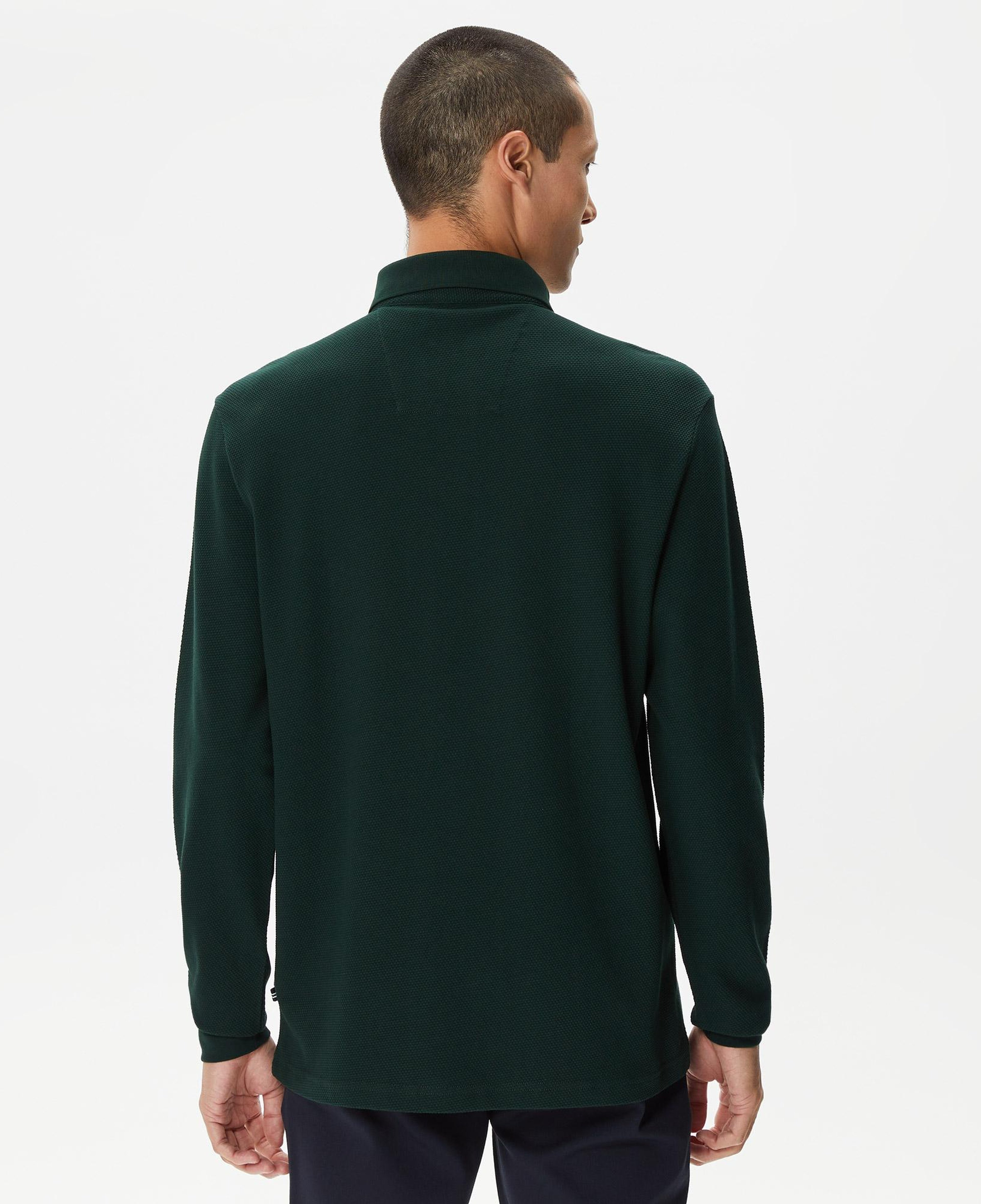 Nautica Erkek Yeşil Slim Fit Uzun Kollu Polo Yaka T-Shirt