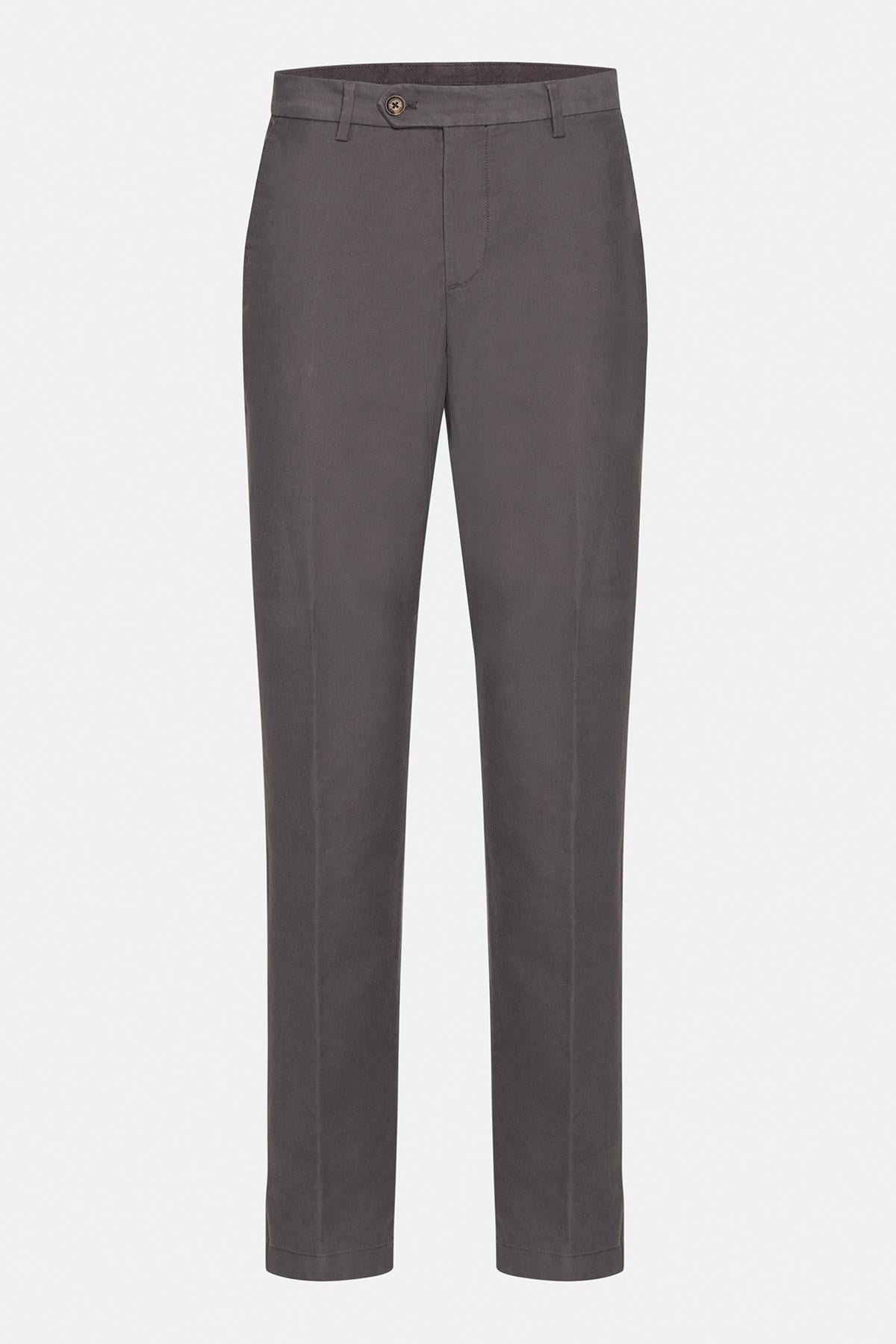 Erkek Gri Chino Pantolon