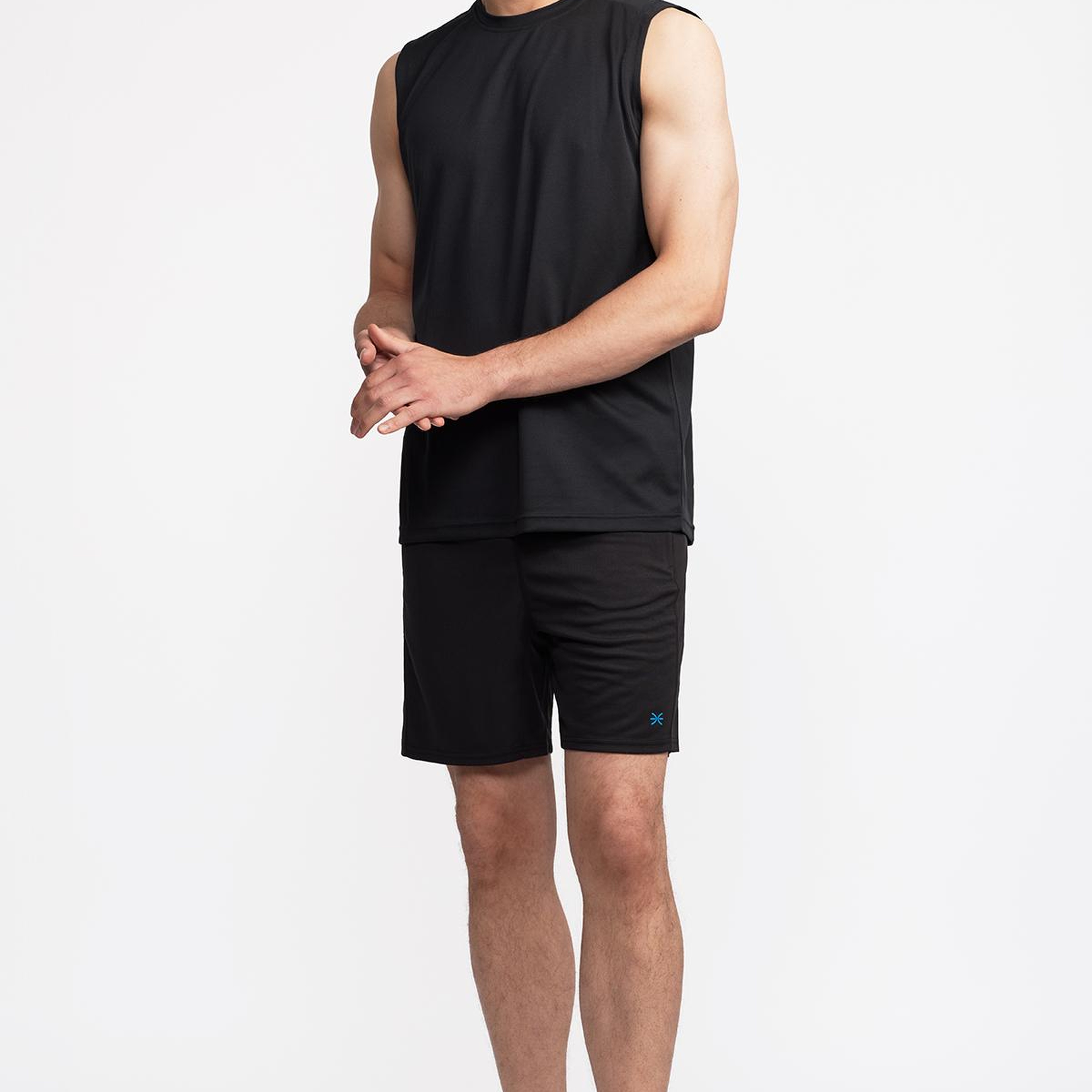 Erkek Siyah Activewear Şort