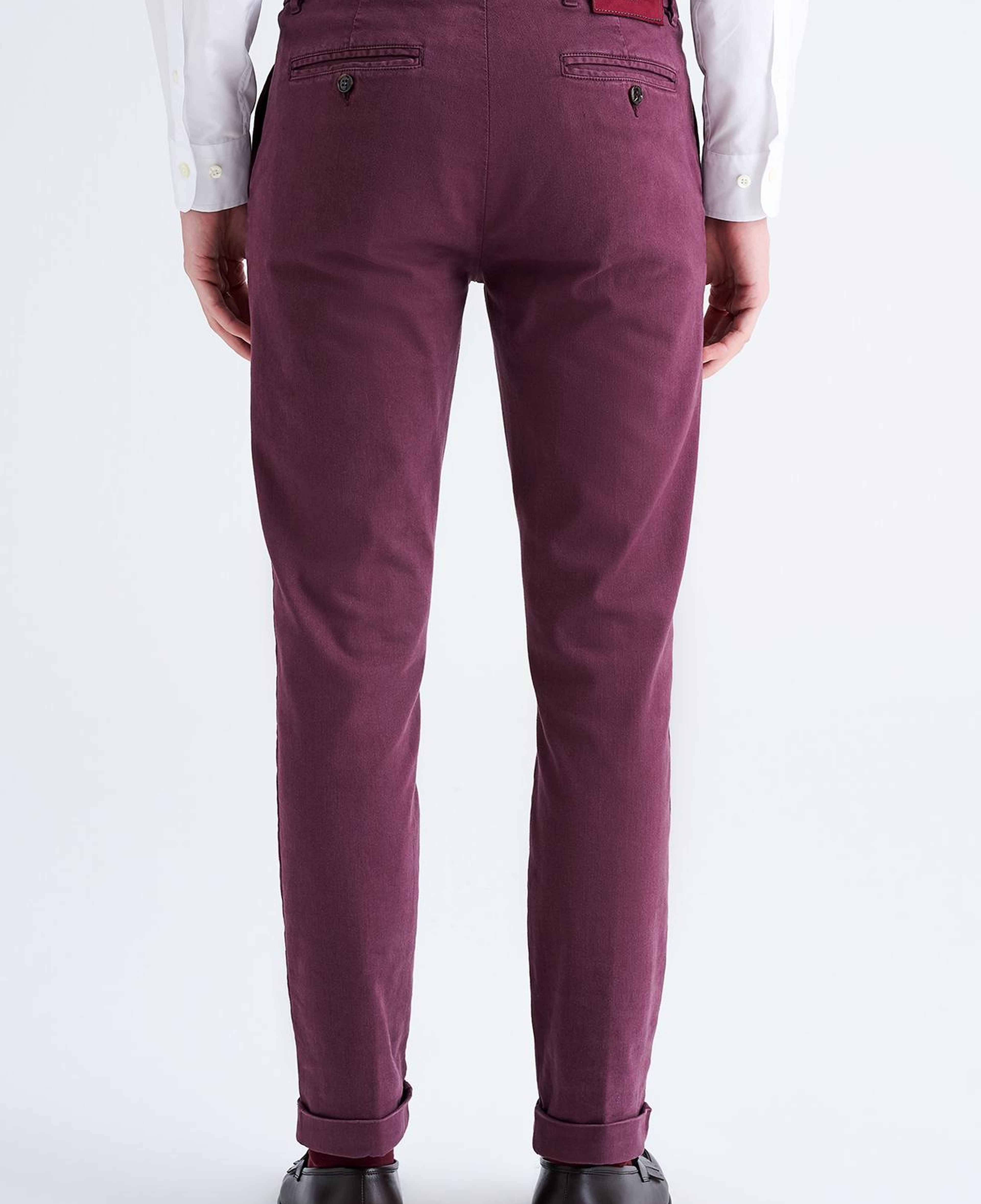 Erkek Bordo Chino Pantolon
