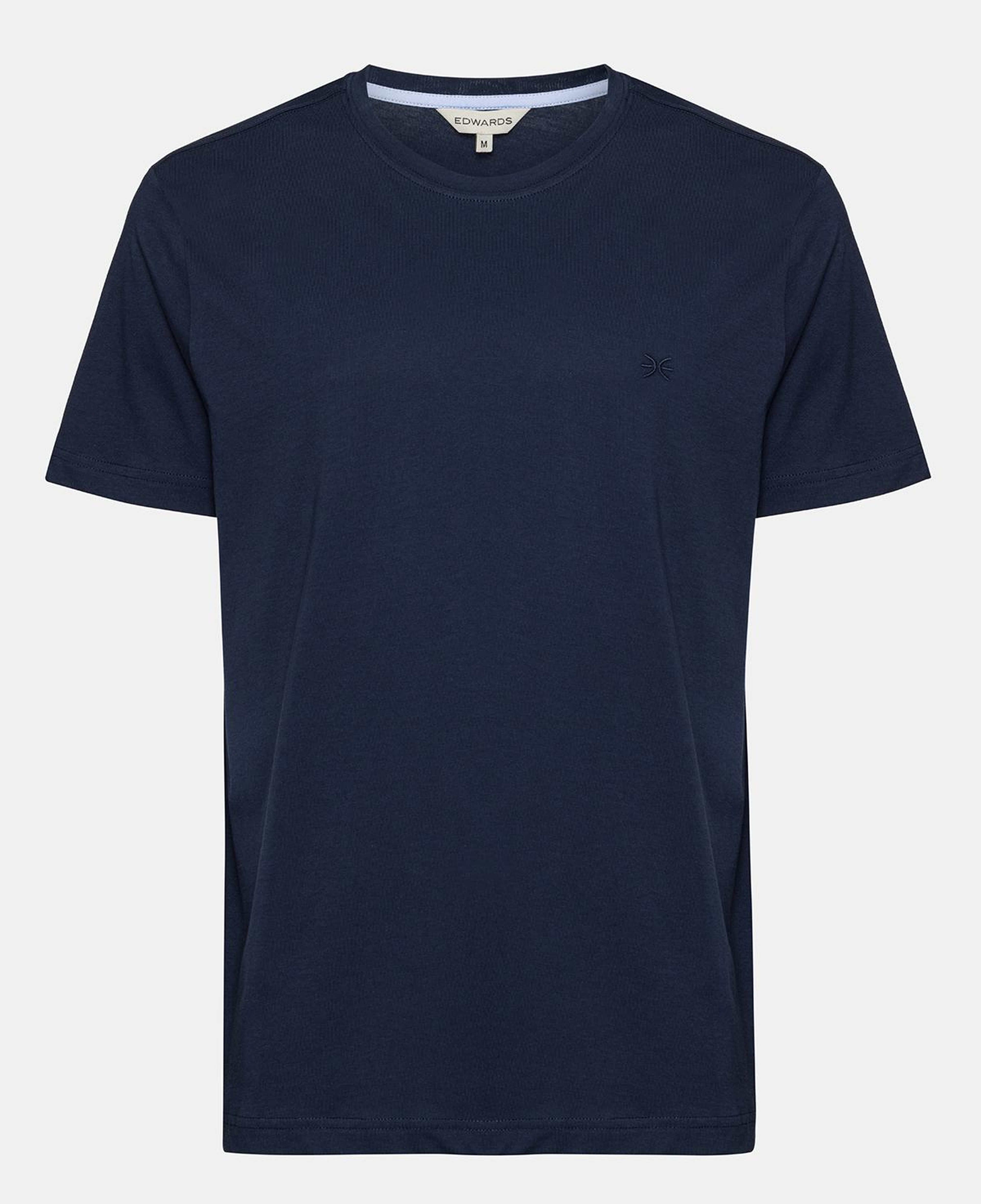 Erkek Lacivert Organik Pamuklu Bisiklet Yaka T-Shirt