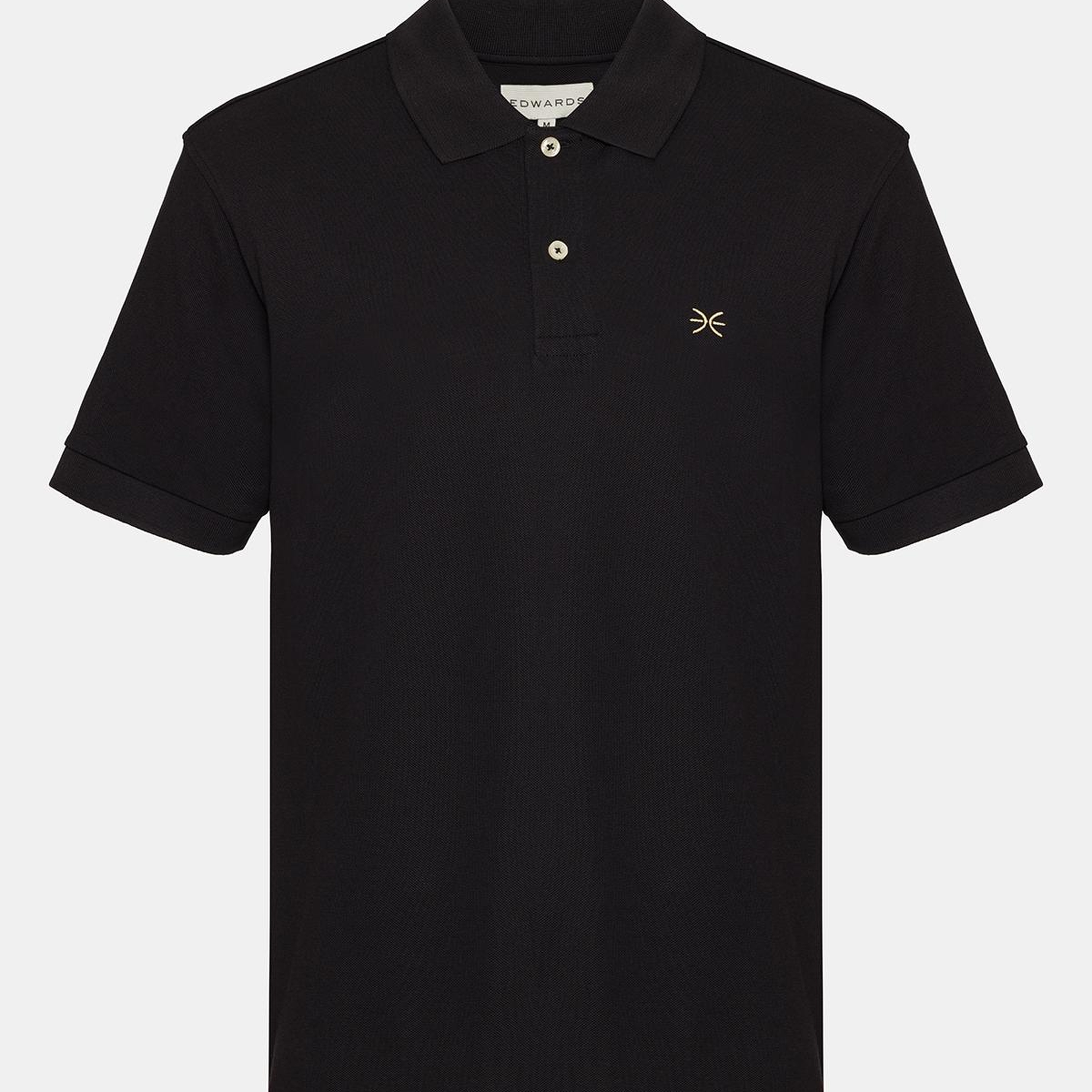 Erkek Siyah Kısa Kollu Polo Yaka T-Shirt