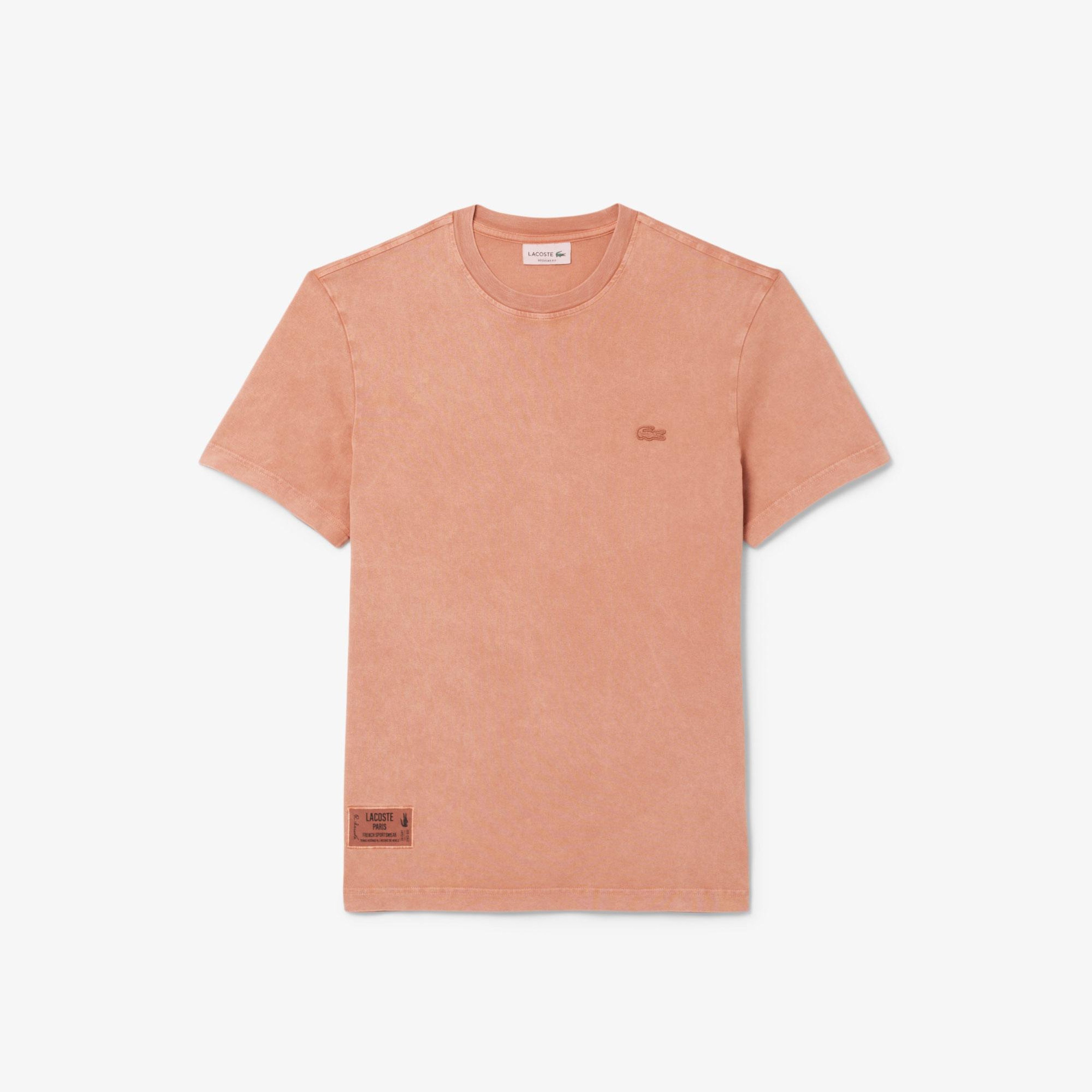 Lacoste Erkek Regular Fit Bisiklet Yaka Kahverengi T-Shirt