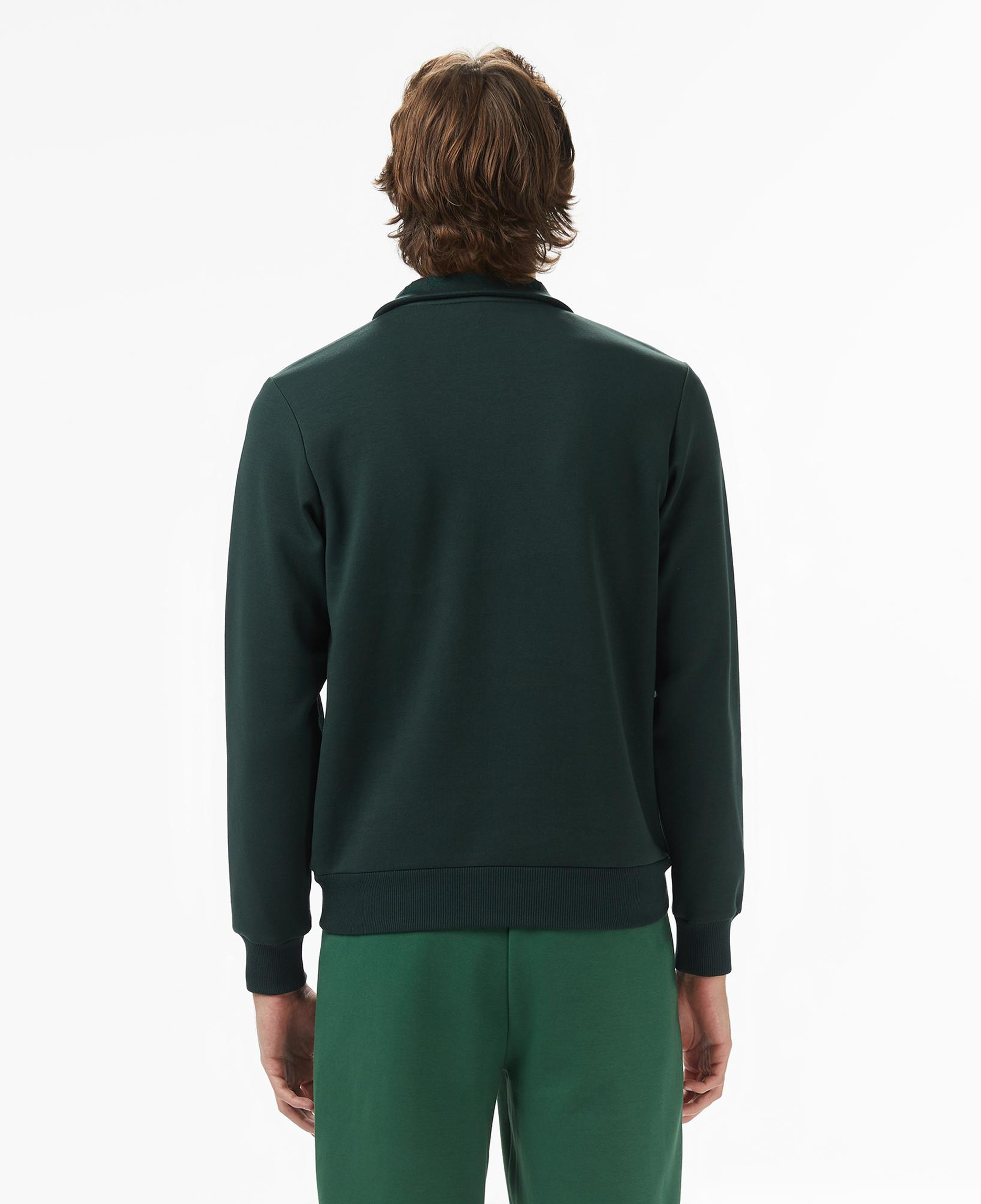Lacoste Erkek Classic Fit Yarım Fermuarlı Yeşil Sweatshirt