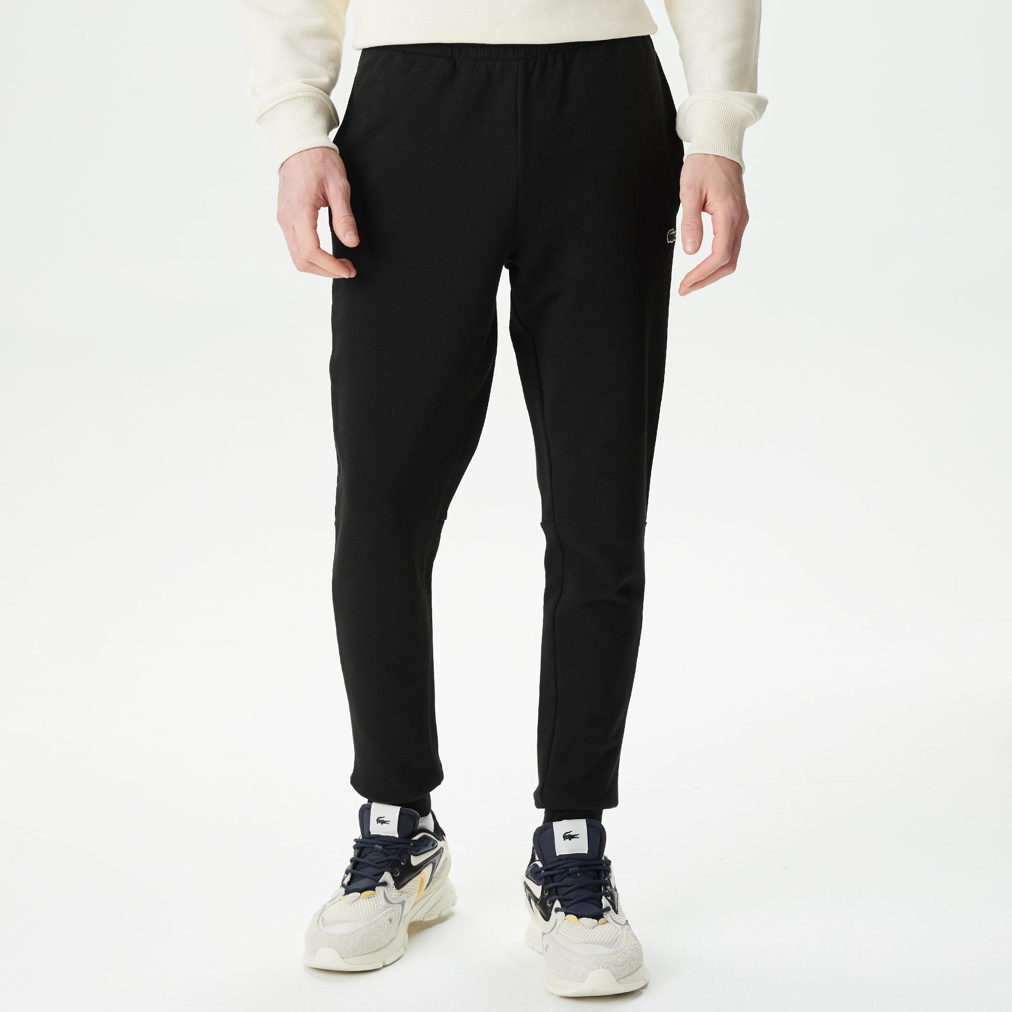 Erkek Slim Fit Organik Pamuk Siyah Eşofman Altı